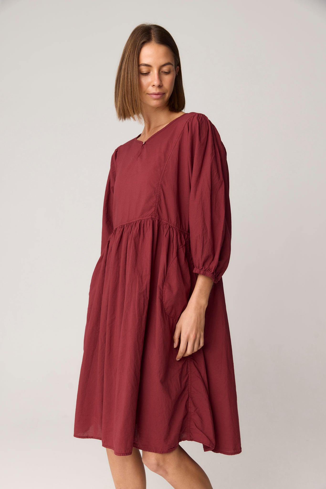 HALCYON DRESS - RUBY RED