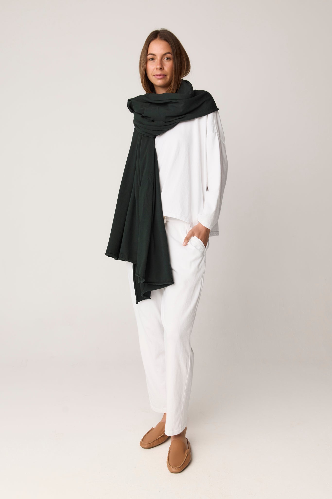 WRAPPED SCARF - HEDGE
