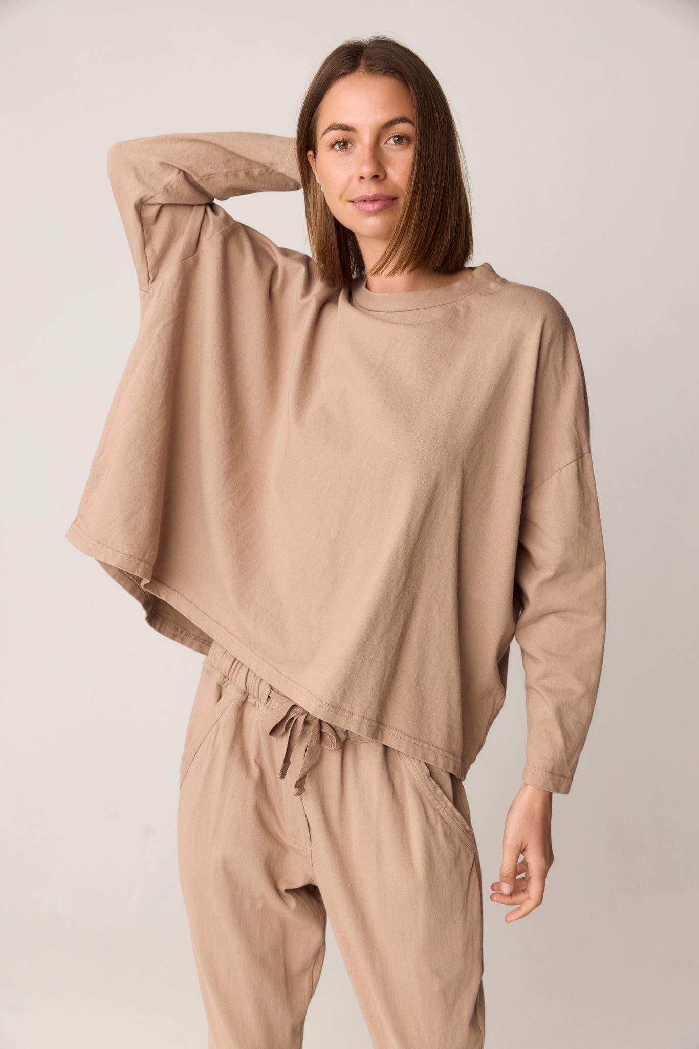 KIKI TOP - DUSTY OAT