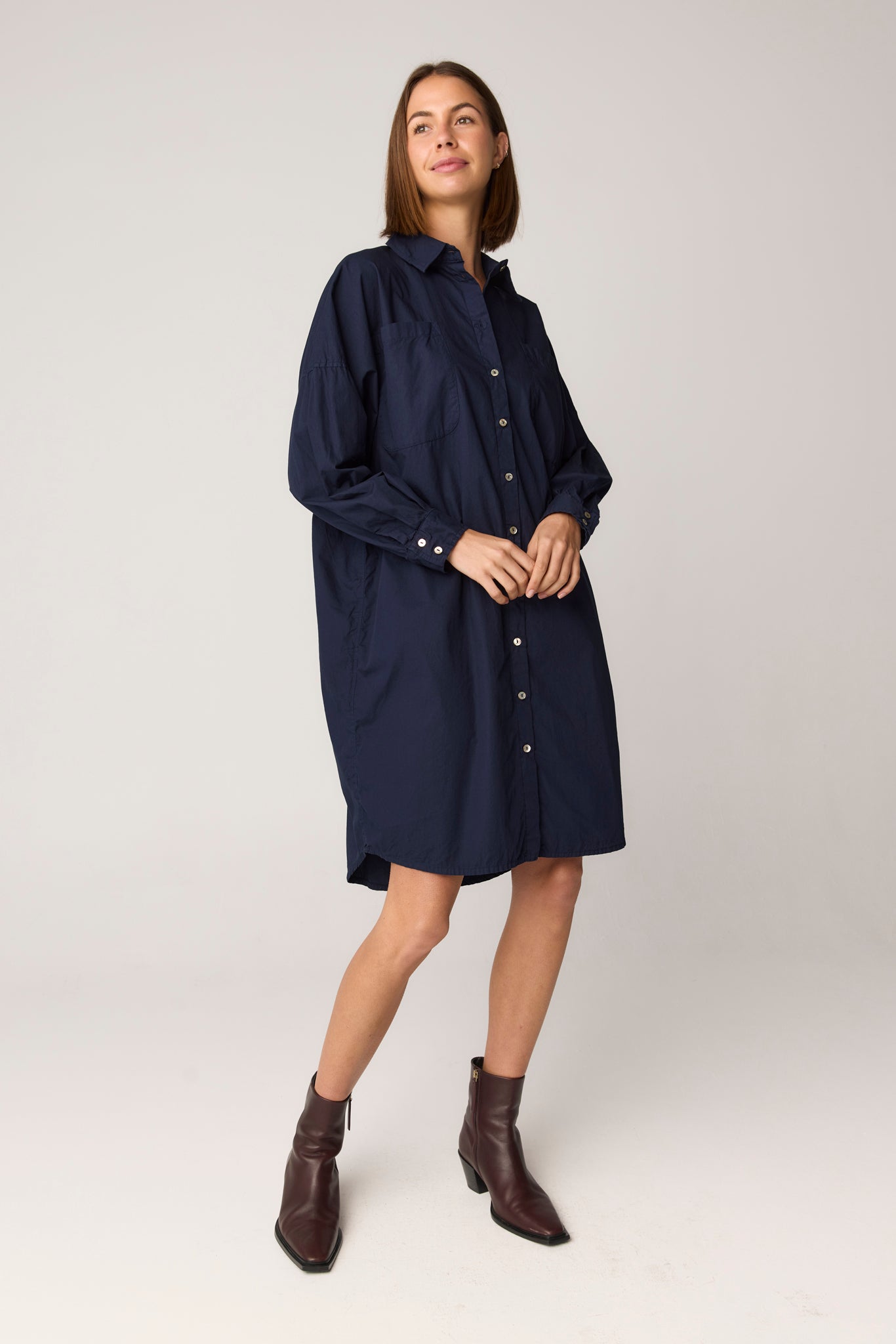 BOBO SHIRT DRESS - MIDNIGHT