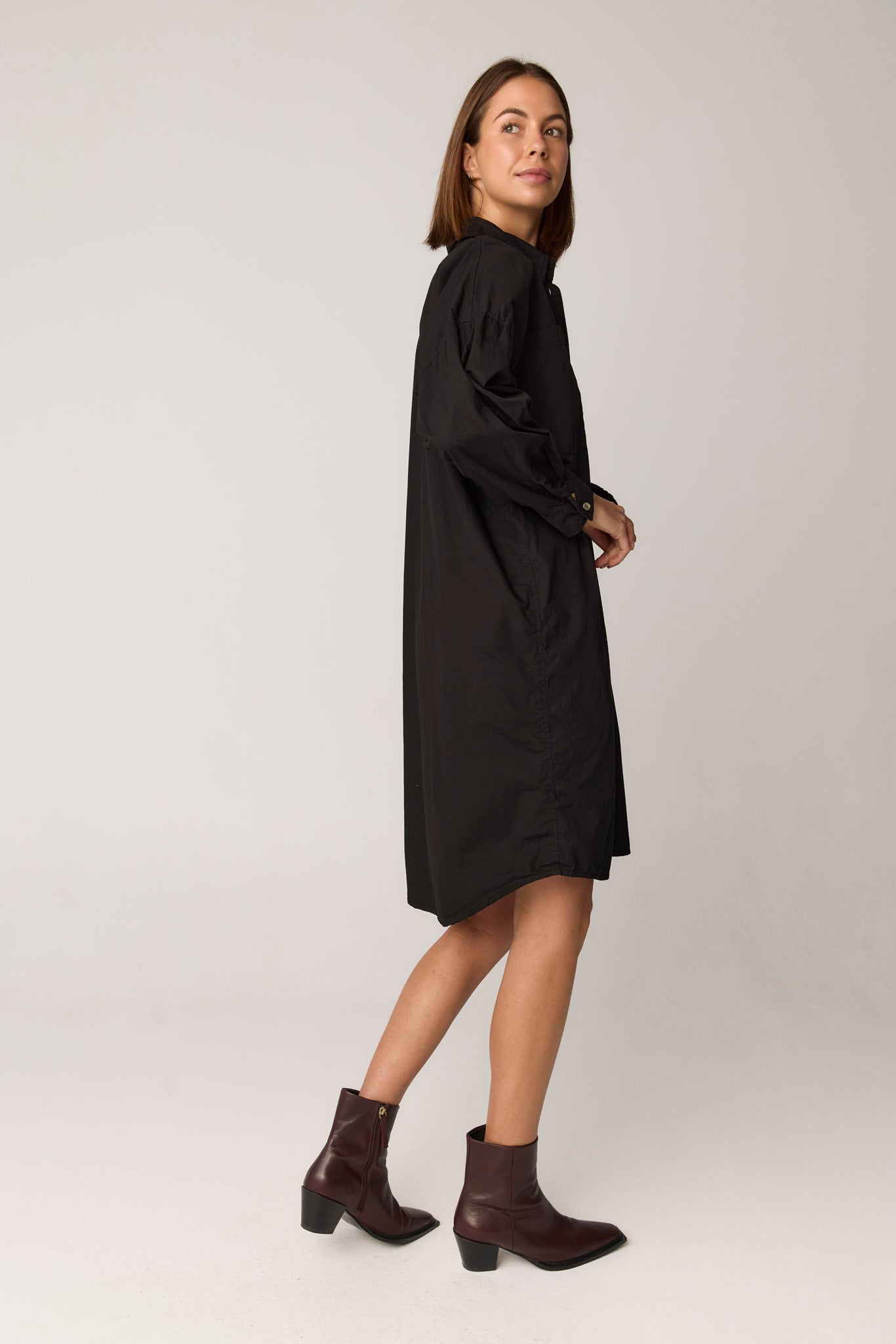 BOBO SHIRT DRESS - NOIR