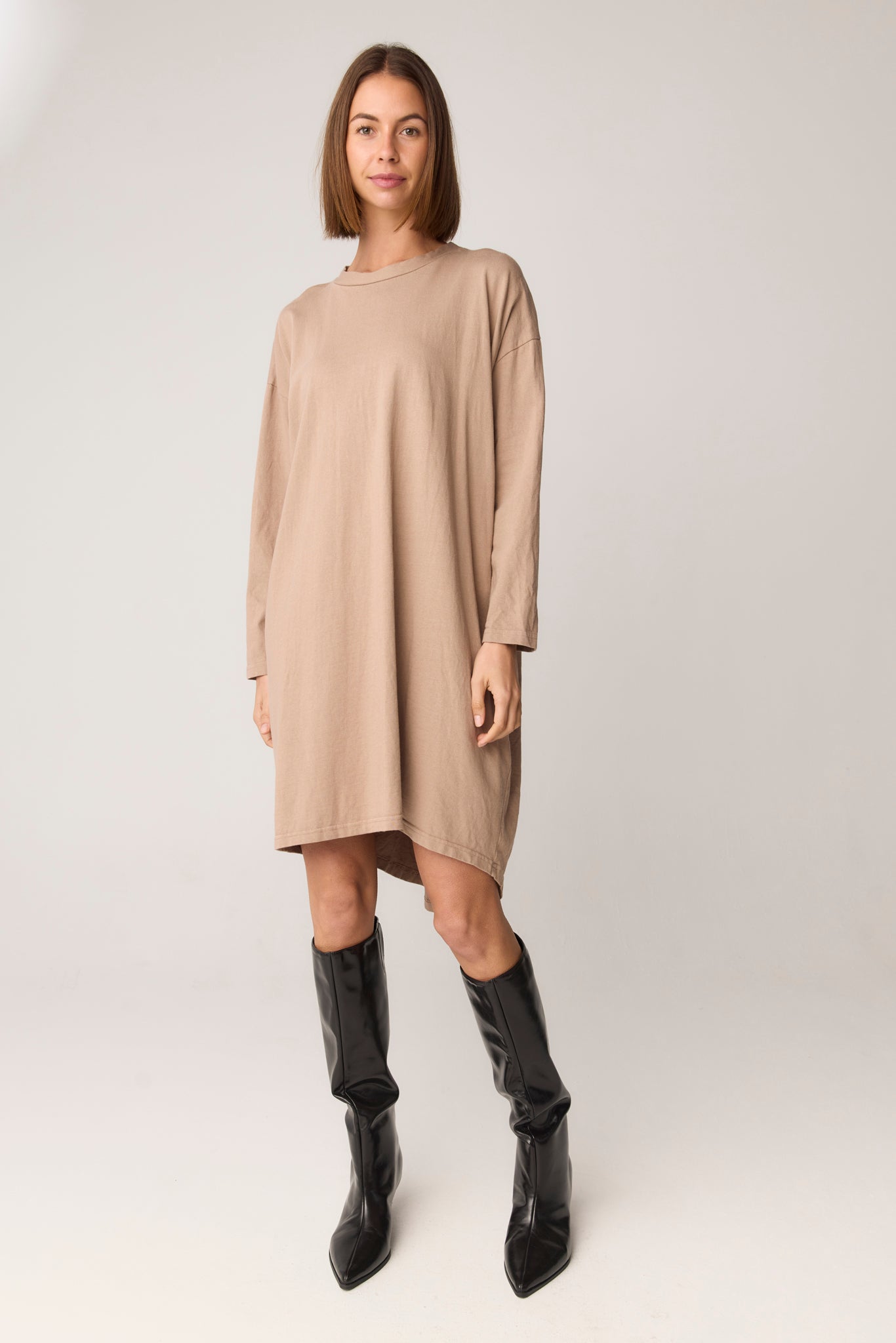 KIKI DRESS - DUSTY OAT