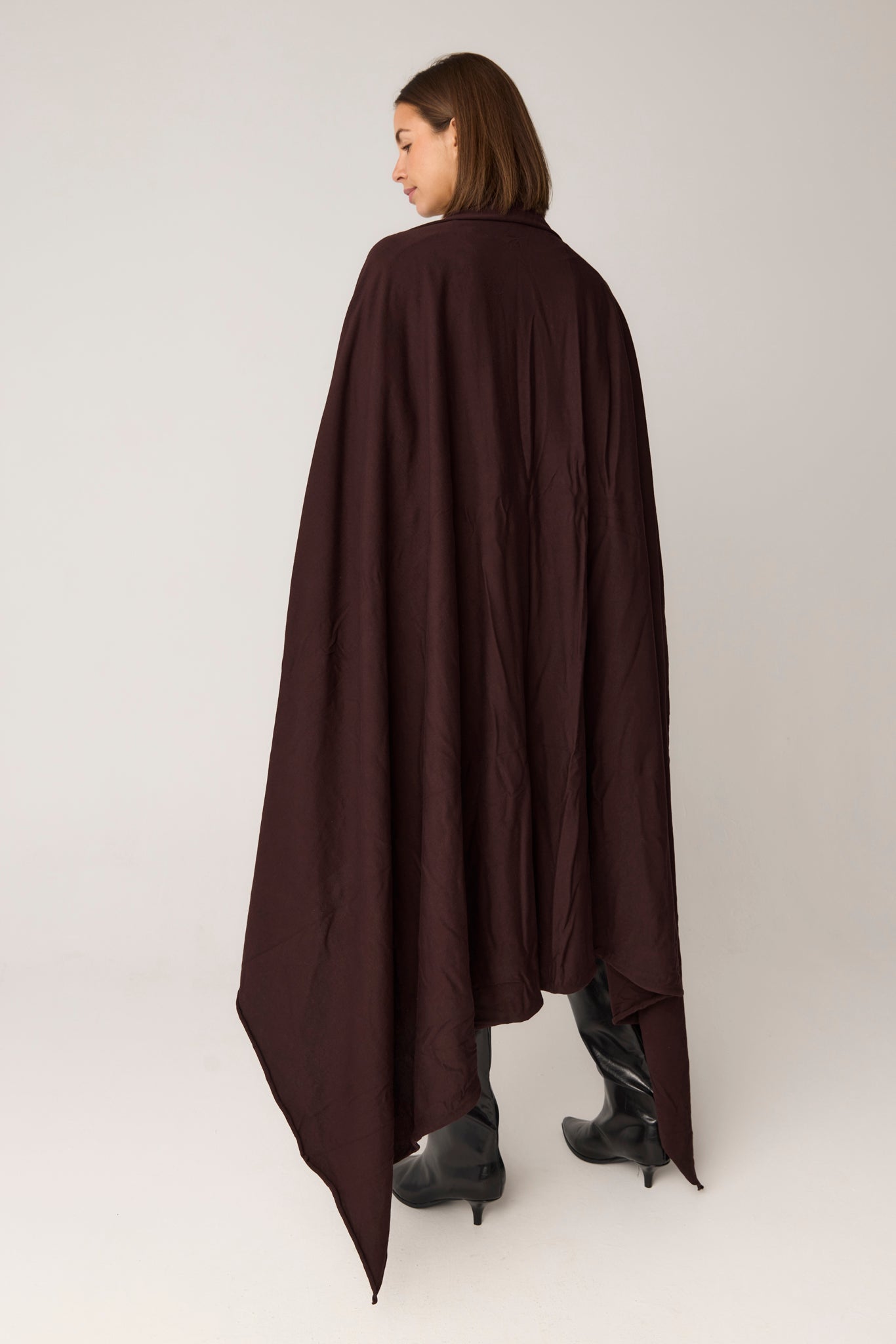 WRAPPED SCARF - GANACHE