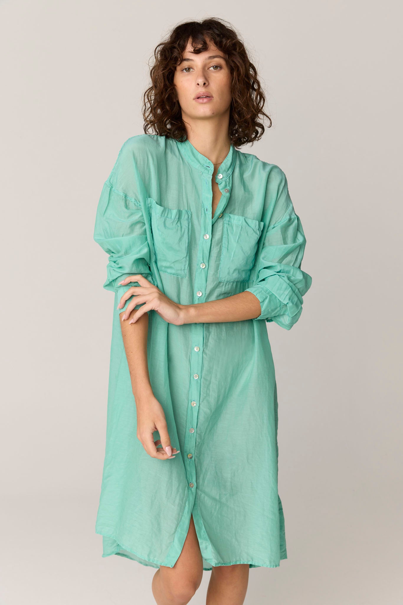 POCO COVERALL - OPAL GREEN