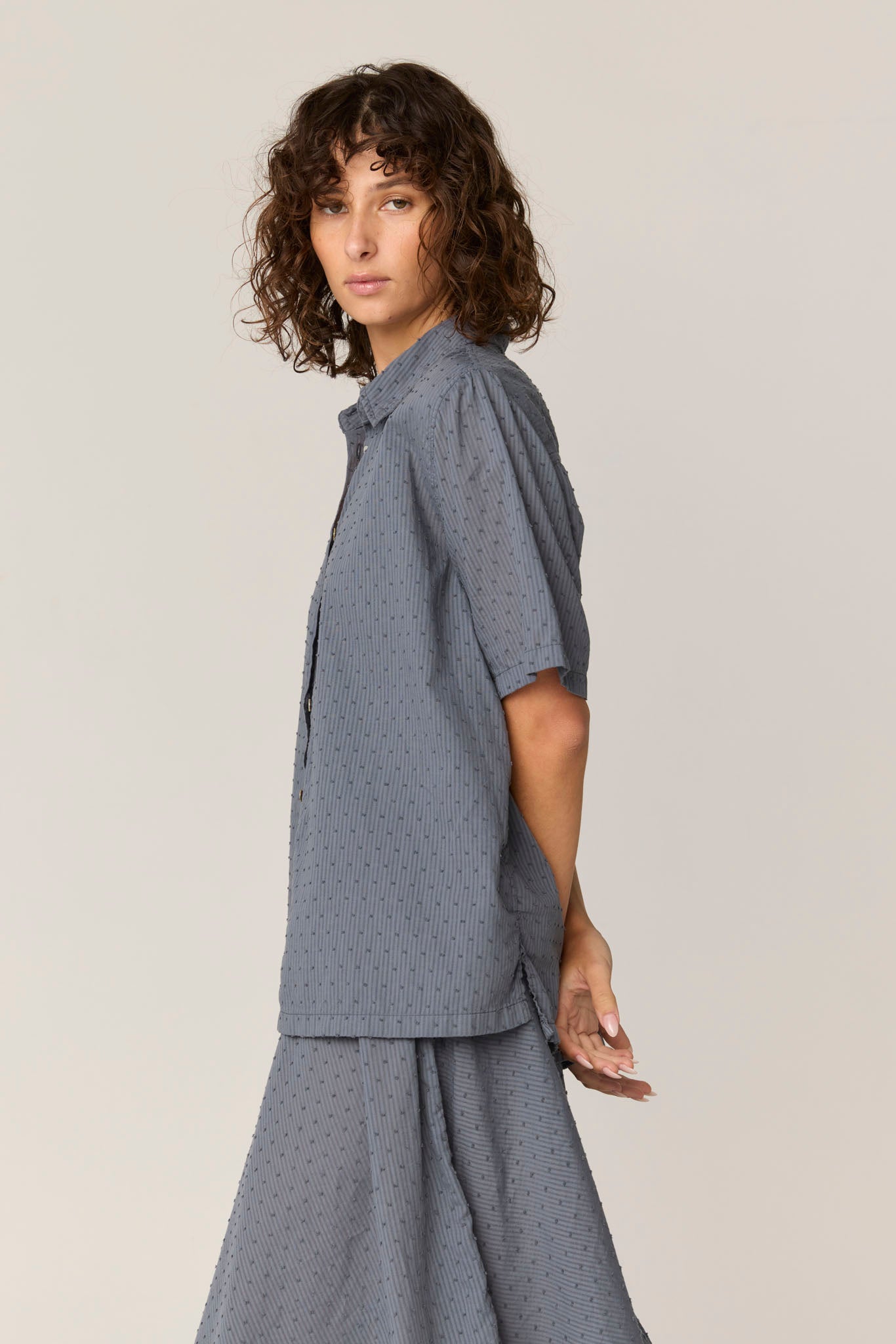 FLOCKY SHIRT - FOSSIL