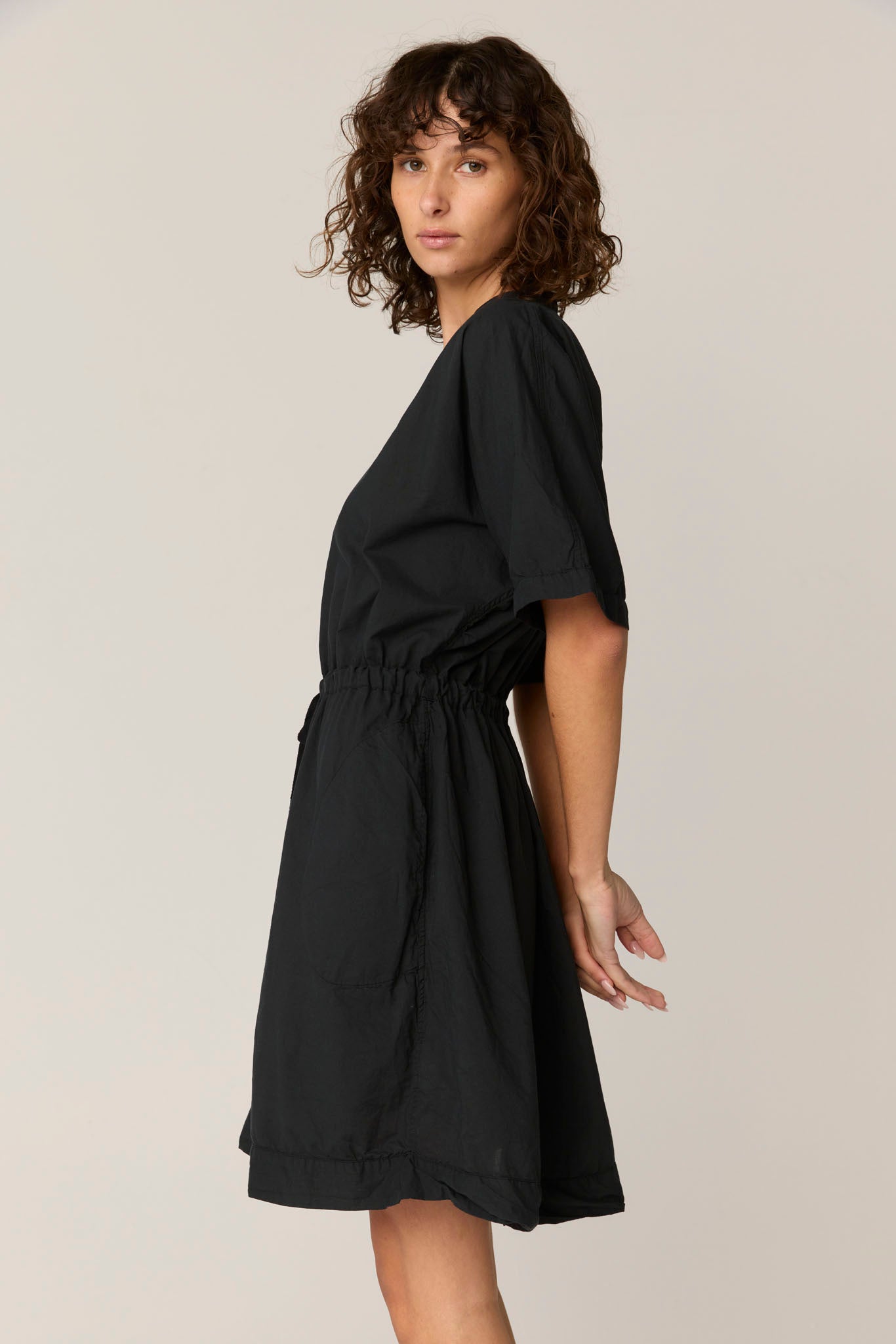 BEACH COVER UP - NOIR