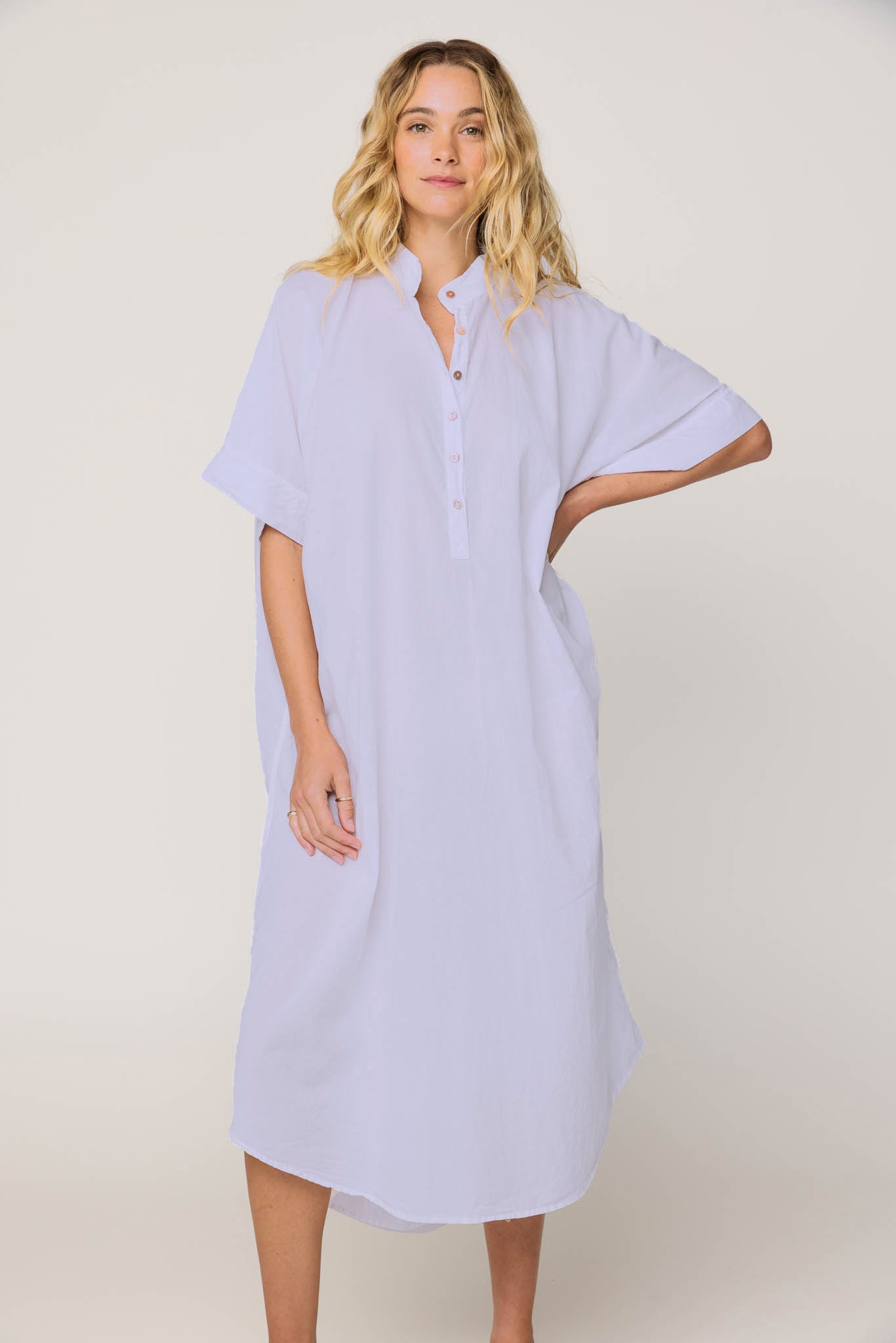AVERY SHIRT DRESS - LILAC