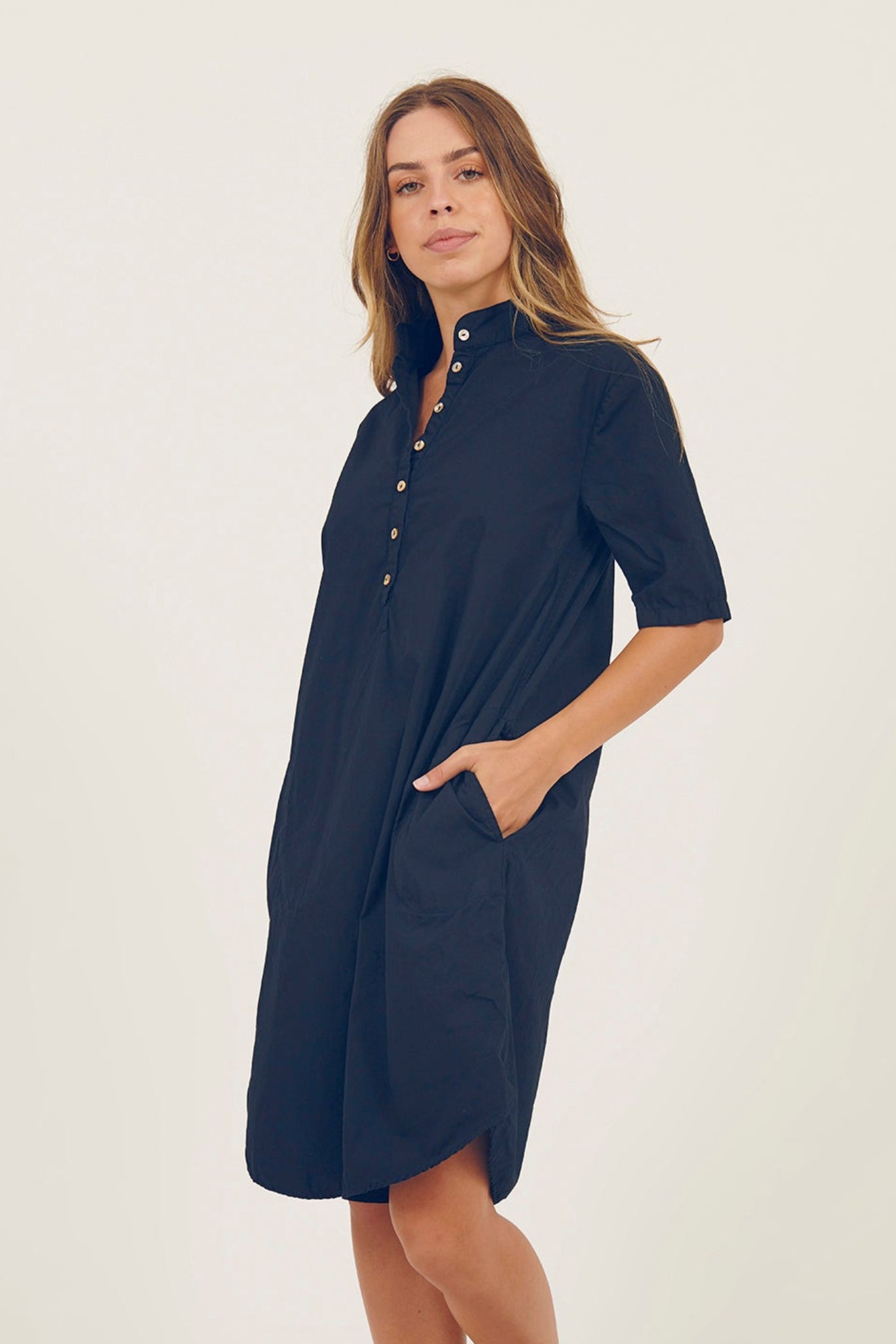 BIBO DRESS - DARK NAVY