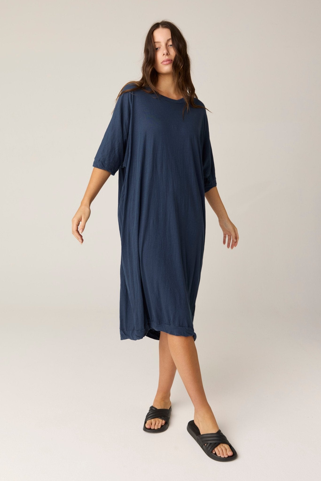 SANDY DRESS - DARK NAVY (PRE - ORDER) - Primness