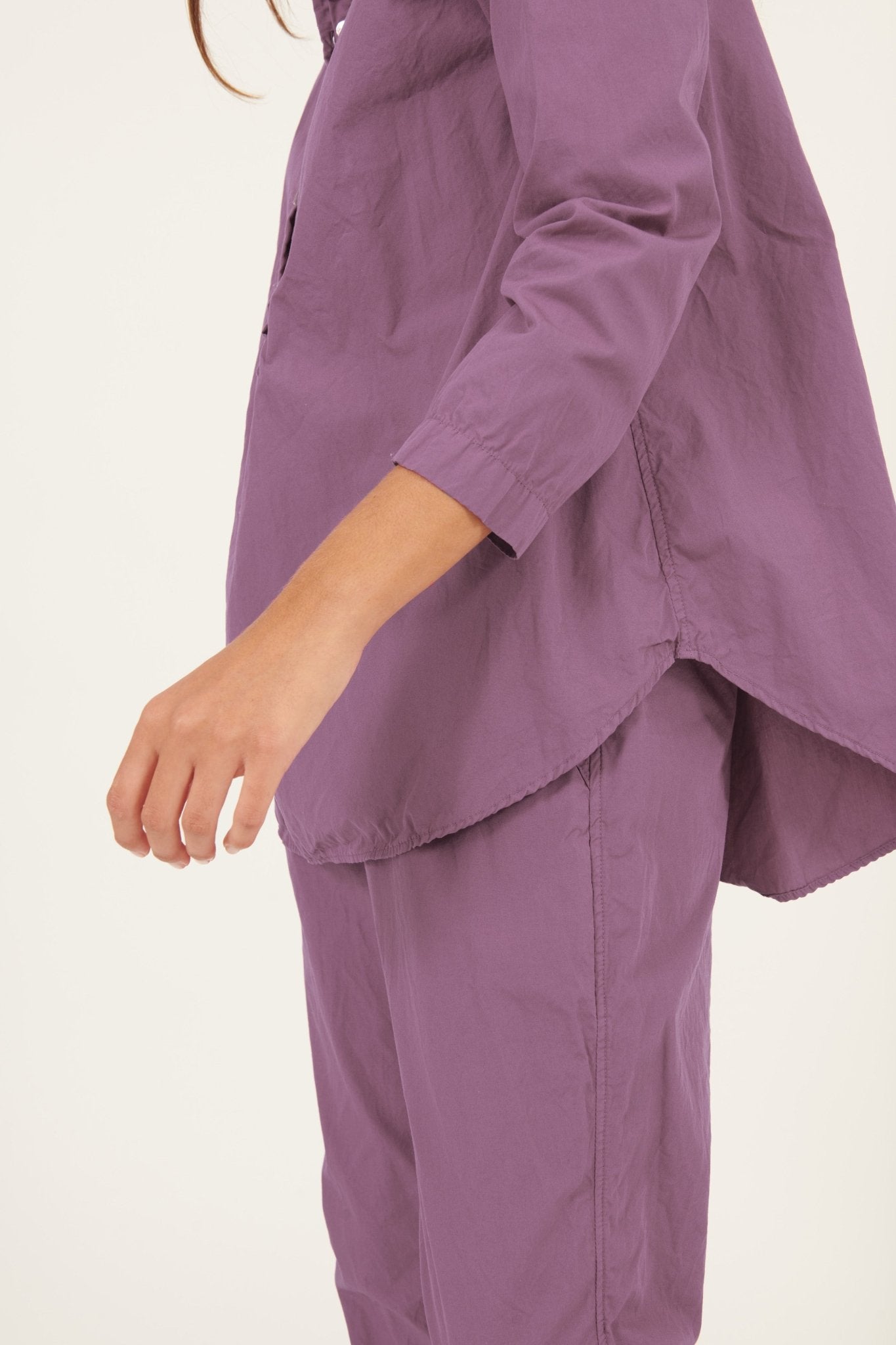 BINDIE SHIRT - EGGPLANT - Primness