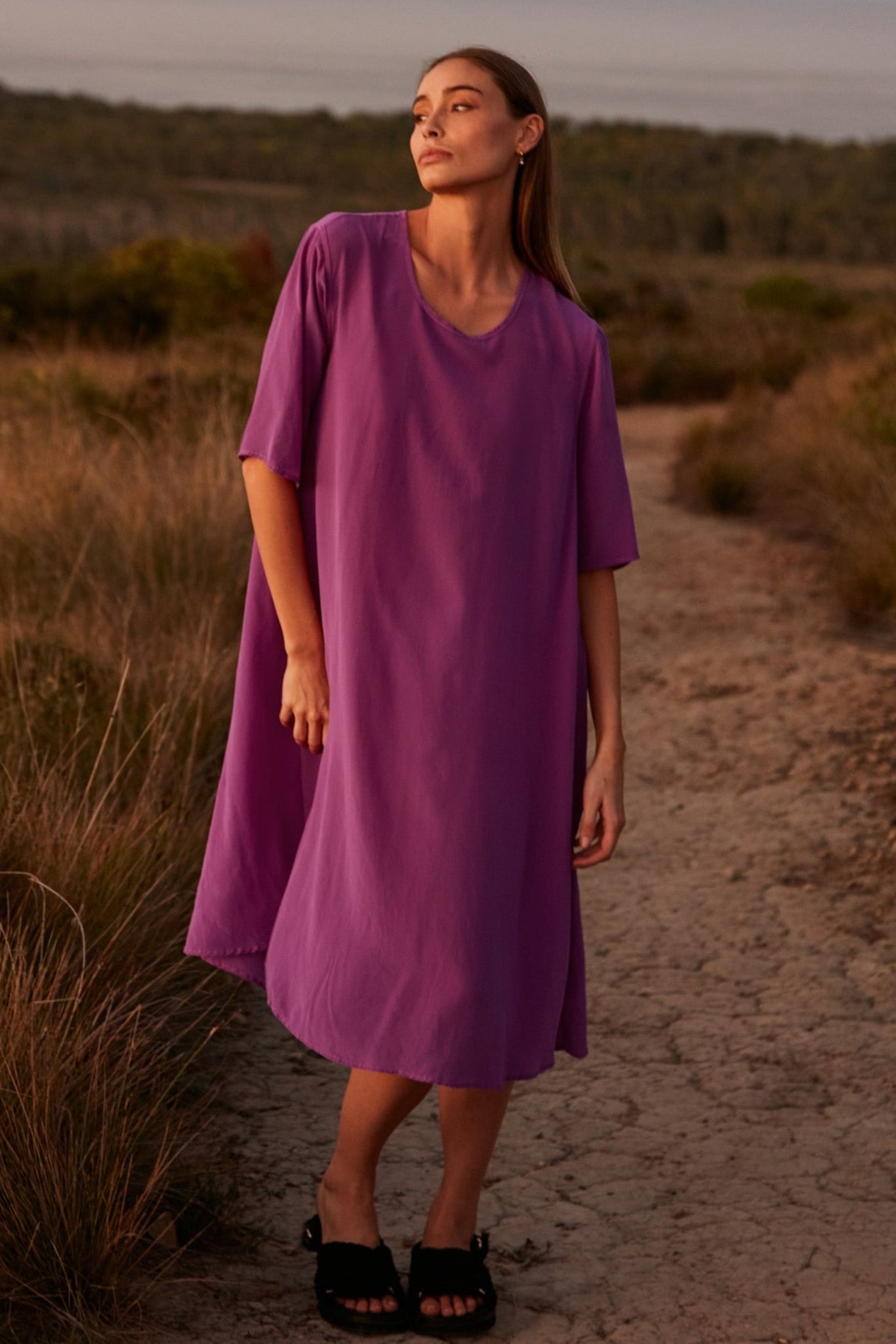 GIGI DRESS - BERRY