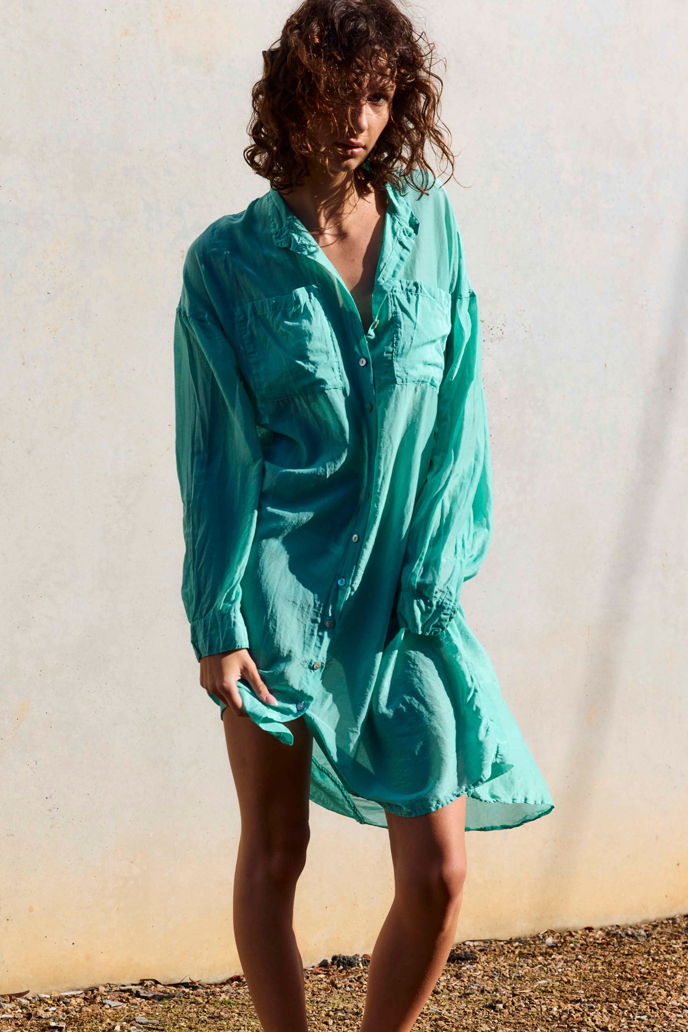 POCO COVERALL - OPAL GREEN