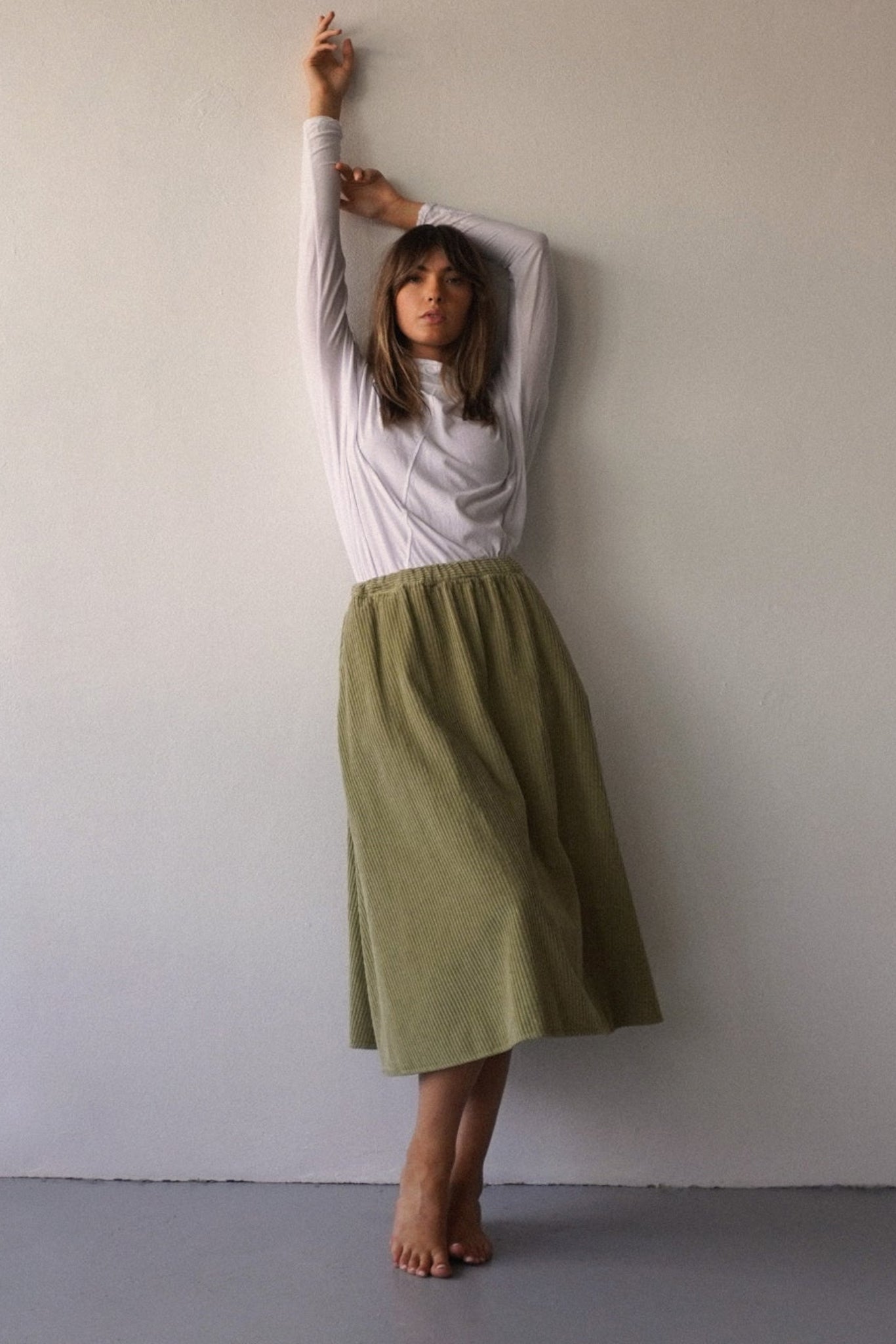 CORDIALLY SKIRT - CLOVER