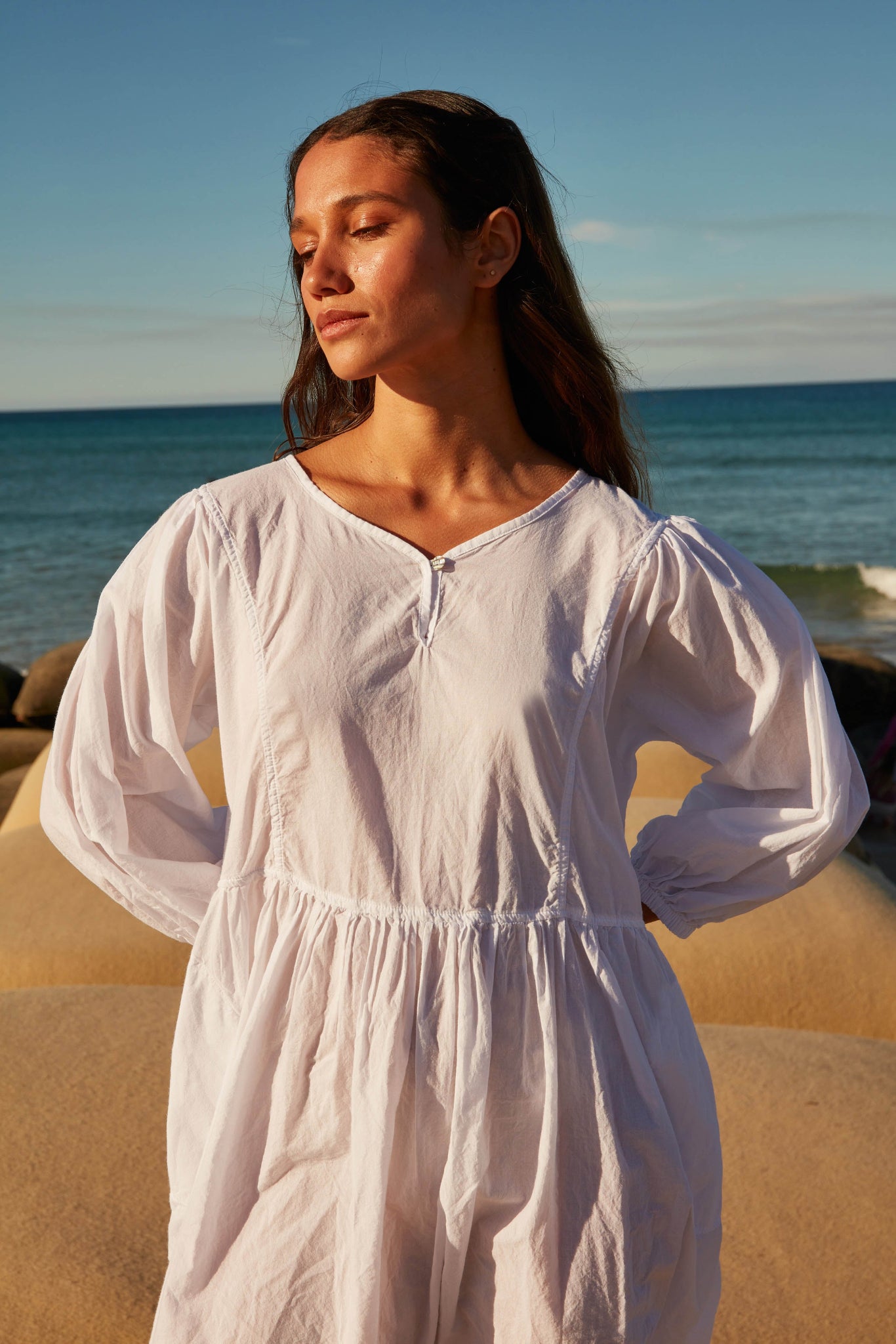 HALCYON DRESS - BLANC