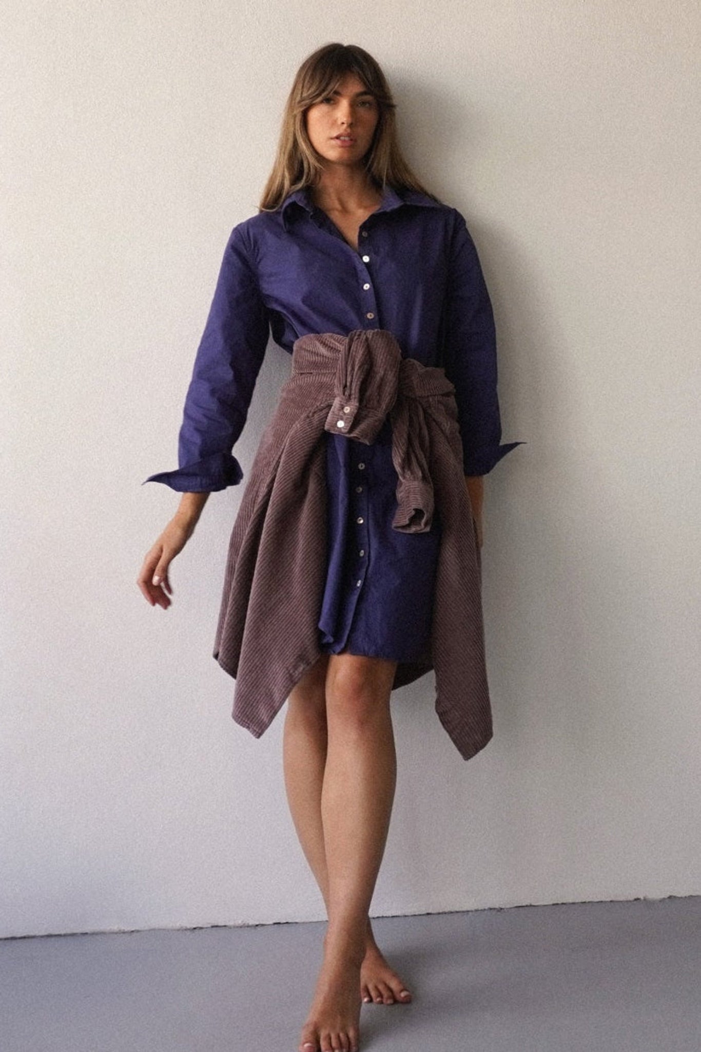 LONLON SHIRT DRESS - BLUE TUNE