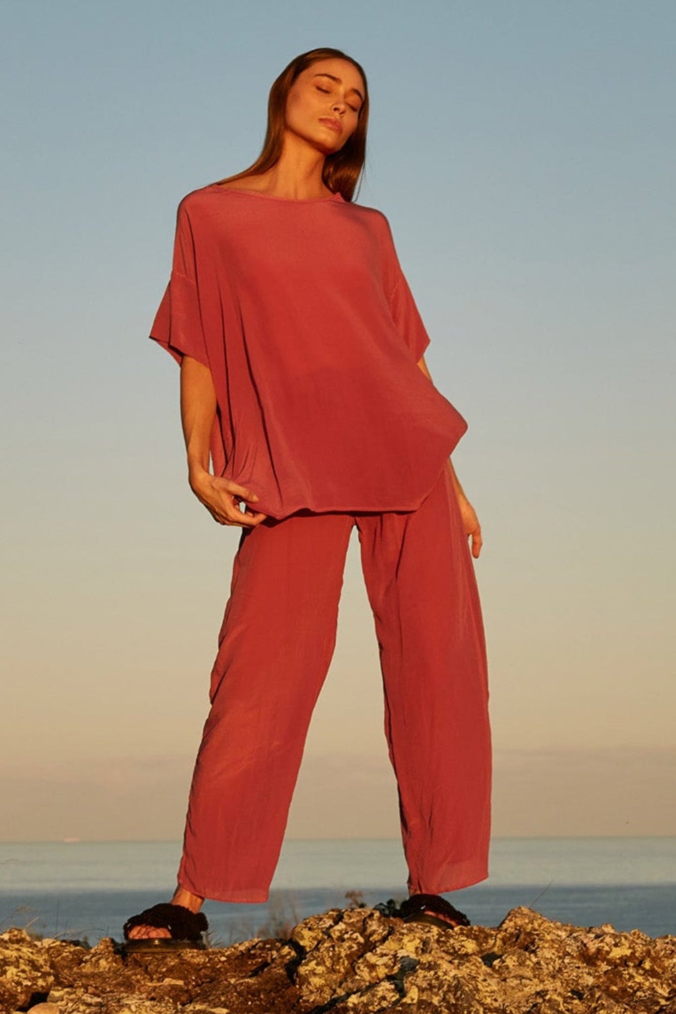 TROPICS TOP - POPPY