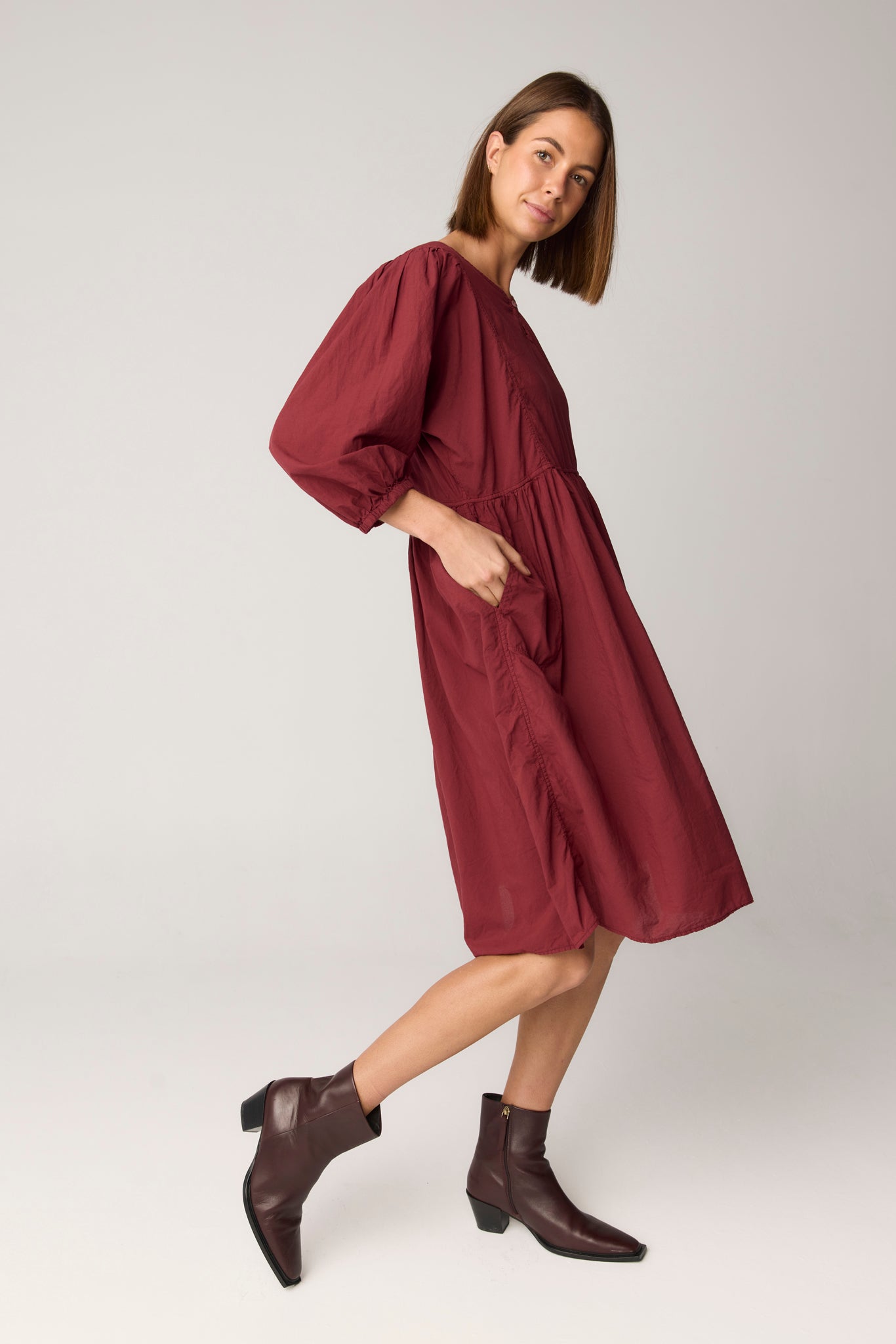 HALCYON DRESS - RUBY RED
