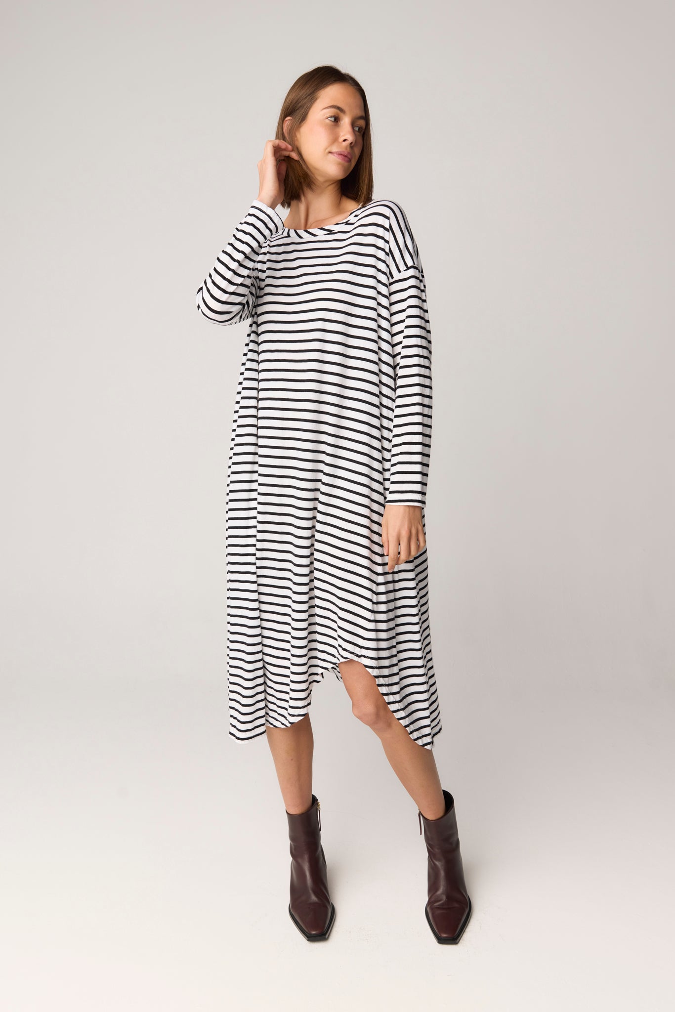 PIQI DRESS - BLACK & WHITE