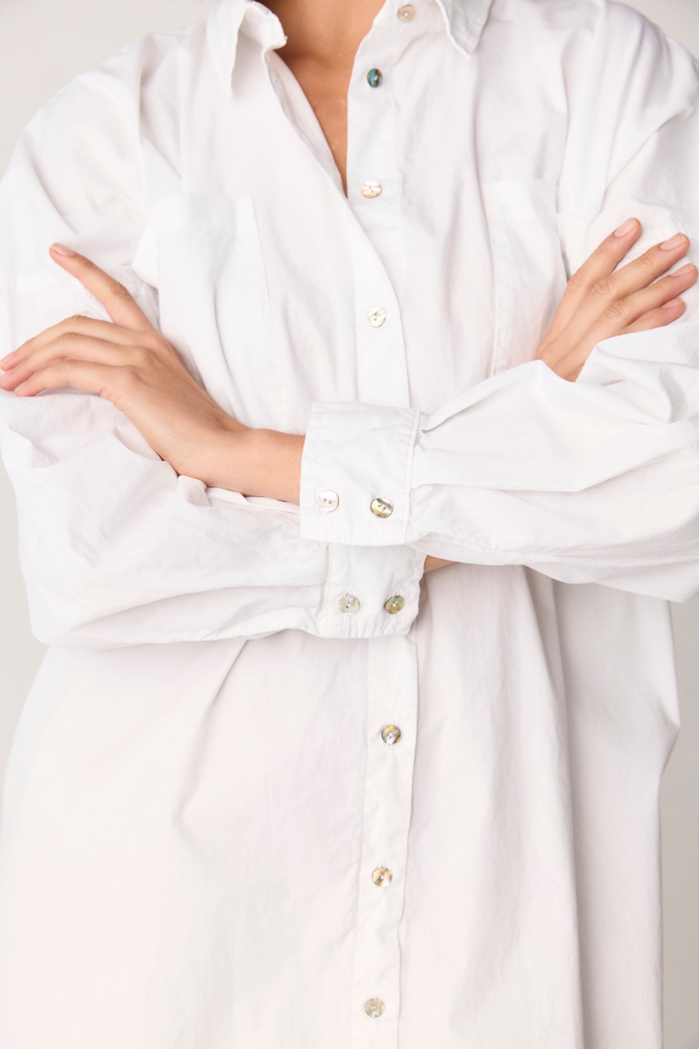 BOBO SHIRT DRESS - BLANC