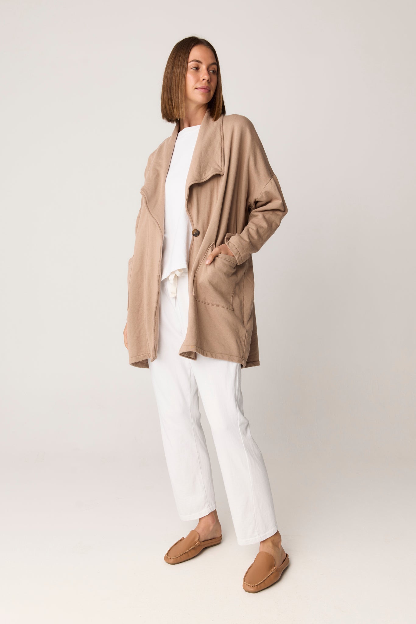 SESSI JACKET - DUSTY OAT