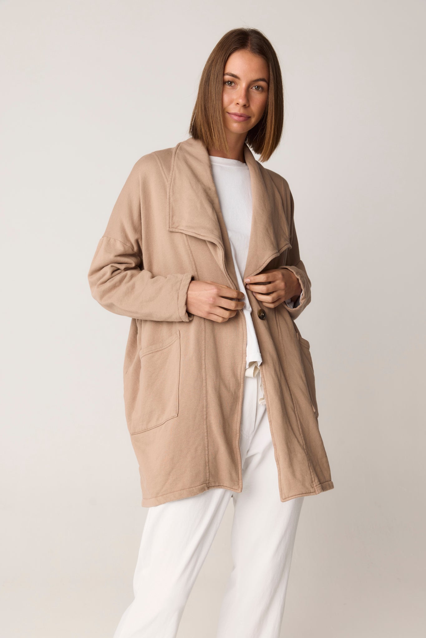 SESSI JACKET - DUSTY OAT