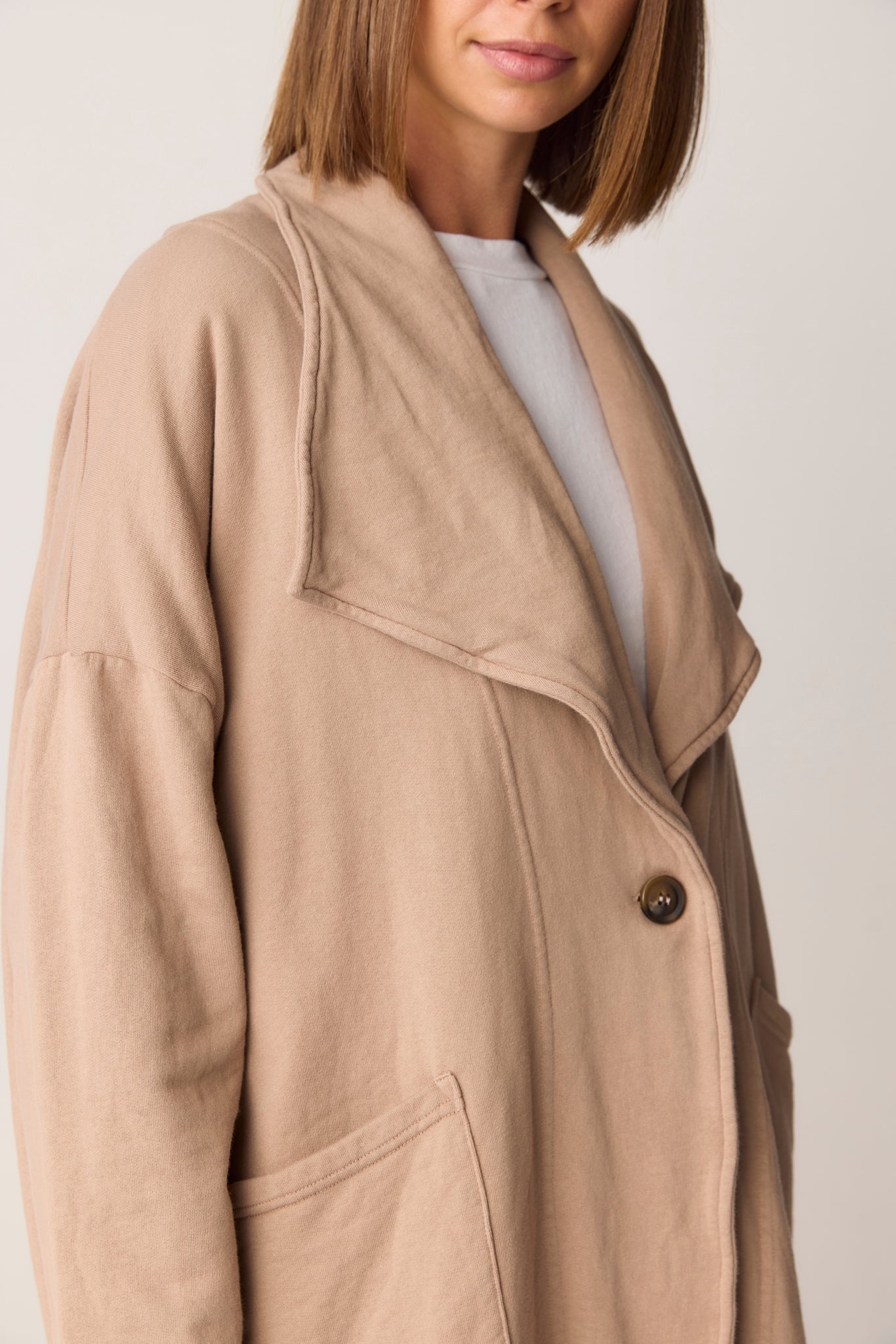 SESSI JACKET - DUSTY OAT