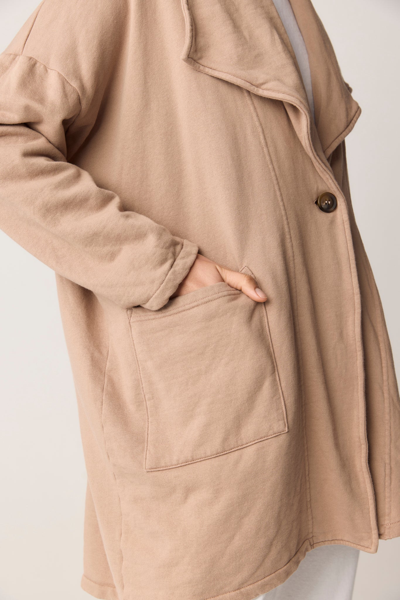 SESSI JACKET - DUSTY OAT