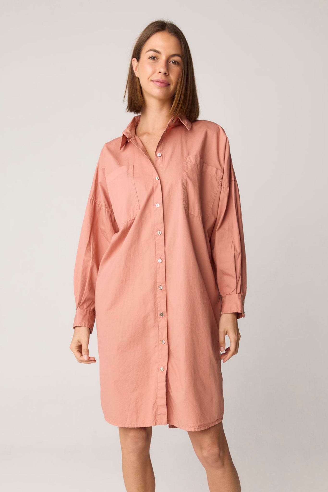 BOBO SHIRT DRESS - PETAL