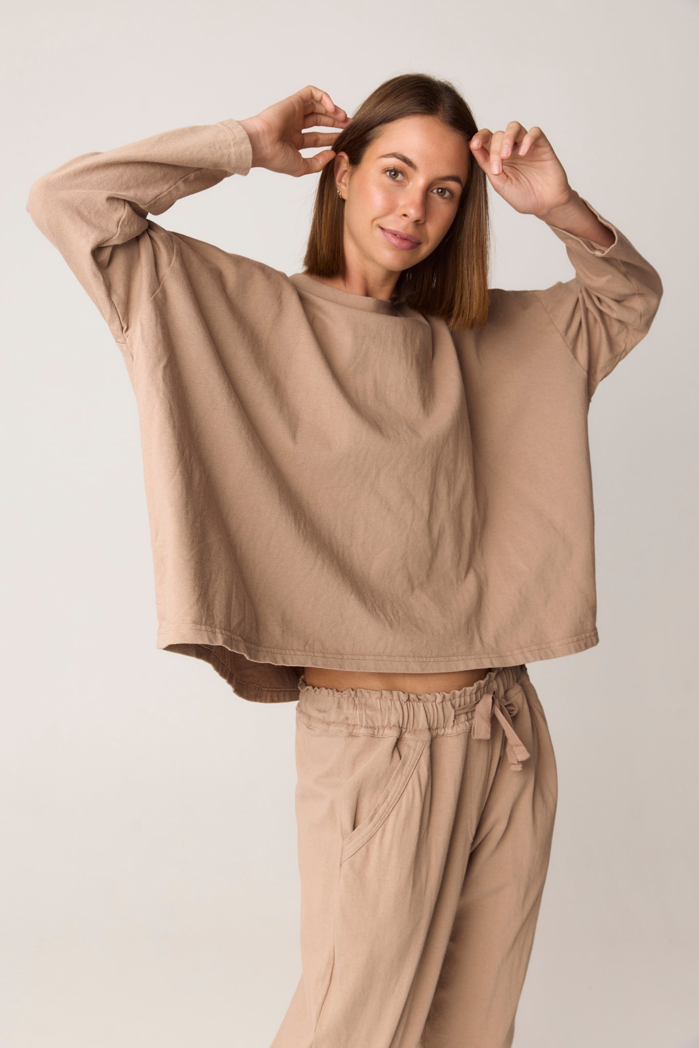 KIKI TOP - DUSTY OAT