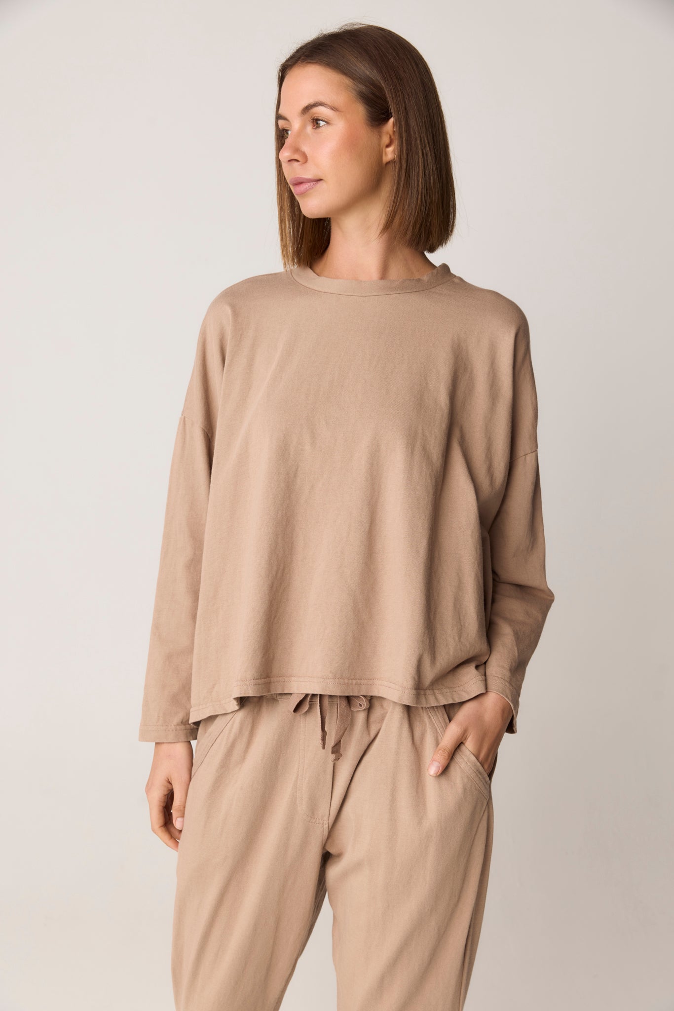 KIKI TOP - DUSTY OAT