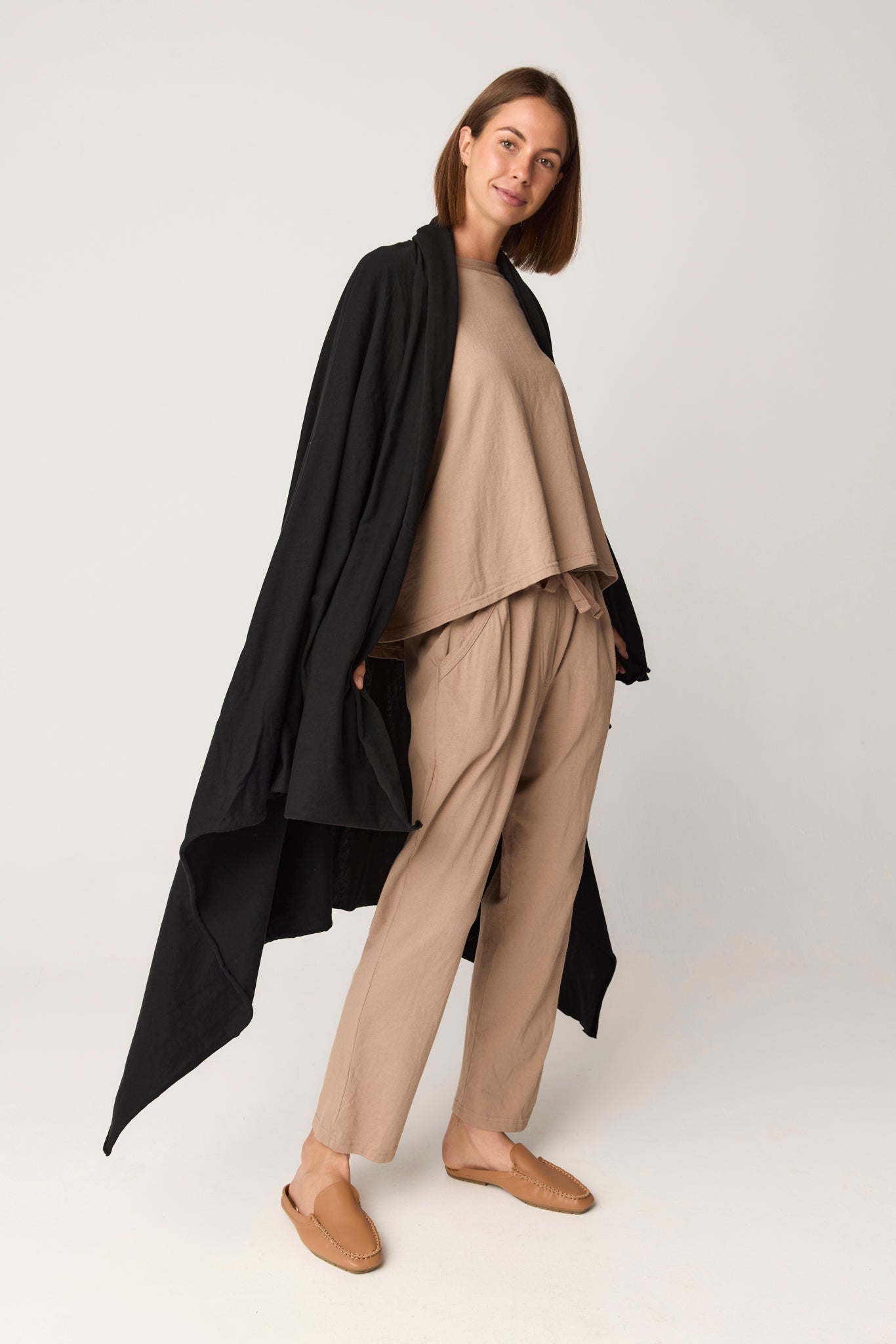 WRAPPED SCARF - NOIR