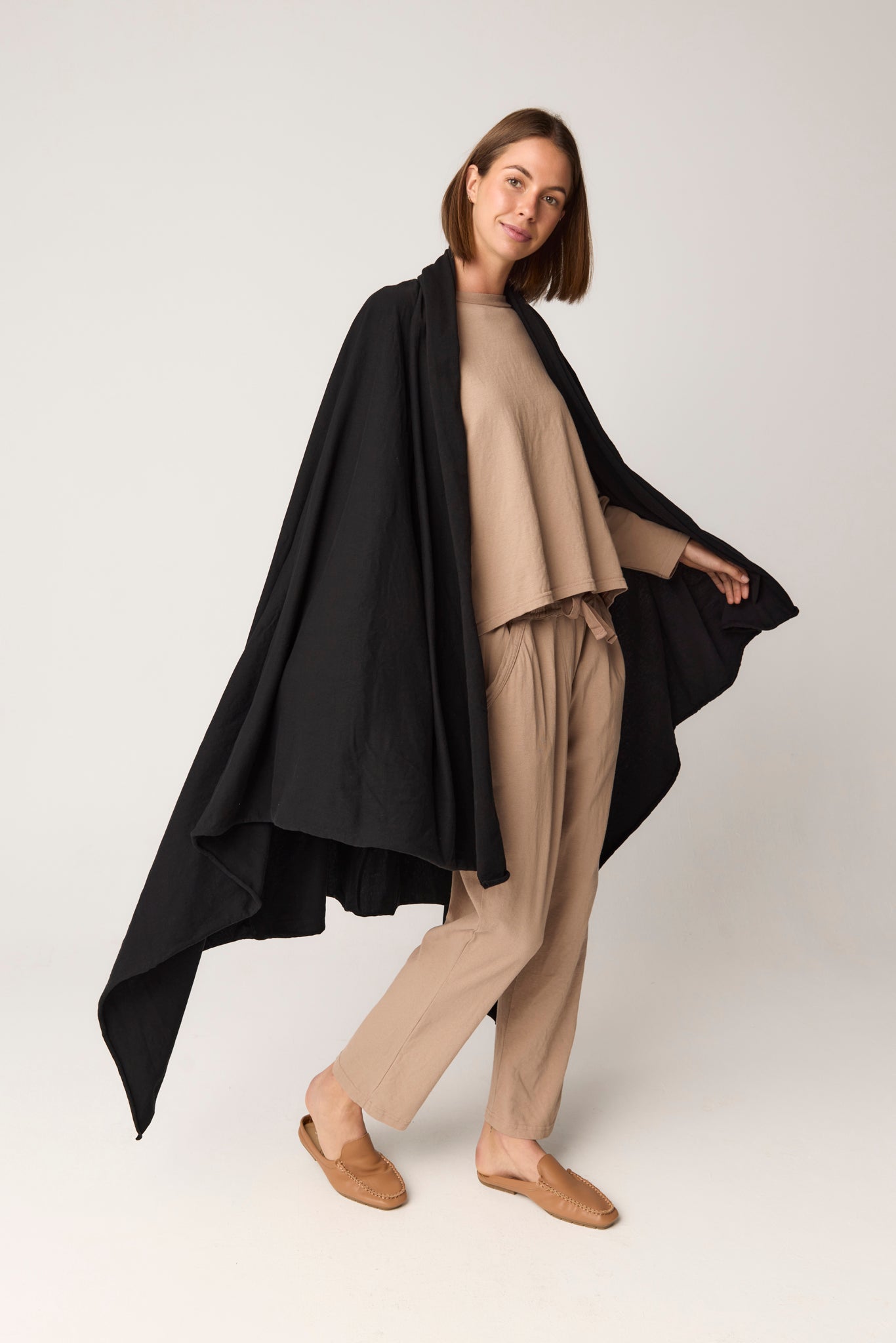 WRAPPED SCARF - NOIR