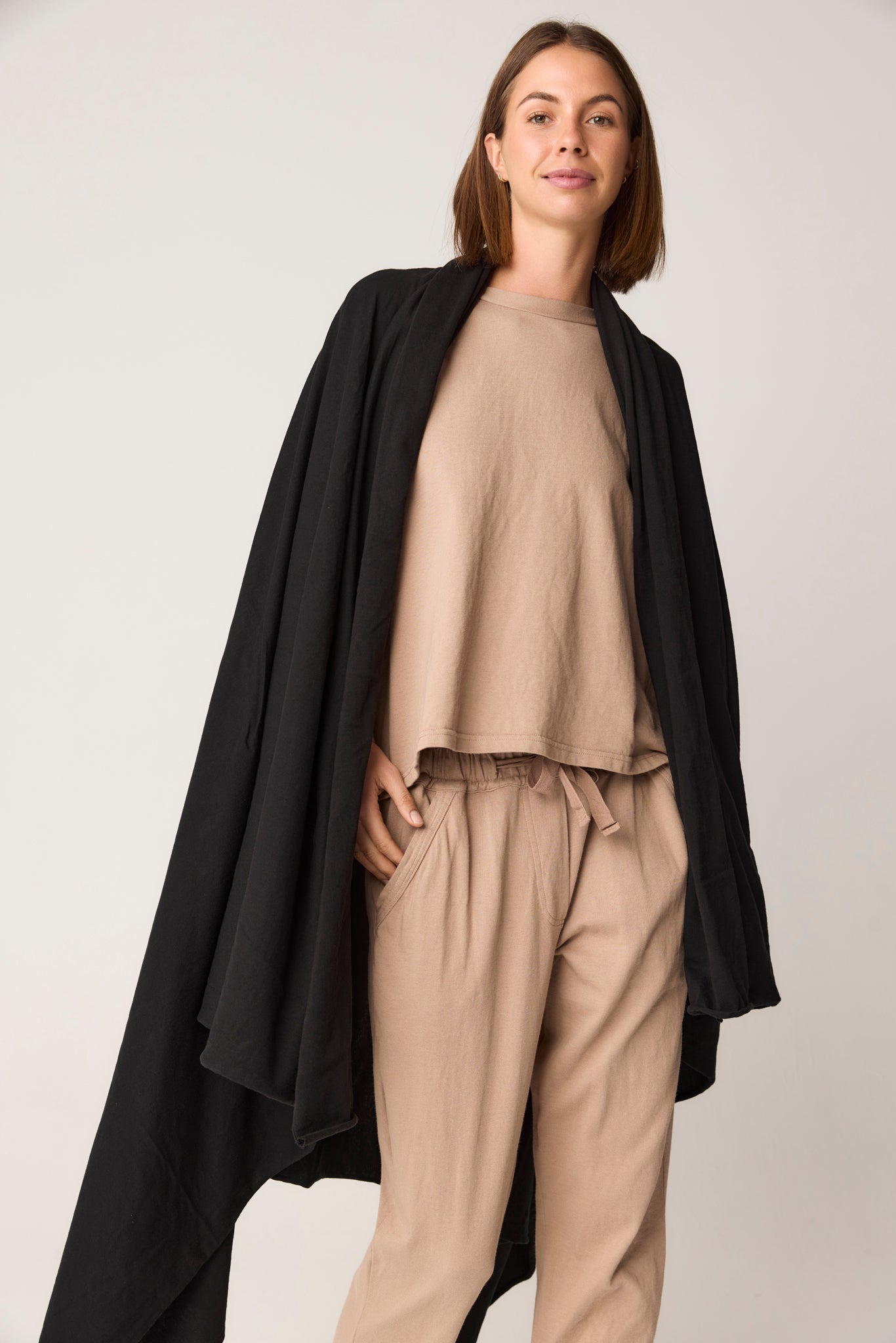 WRAPPED SCARF - NOIR