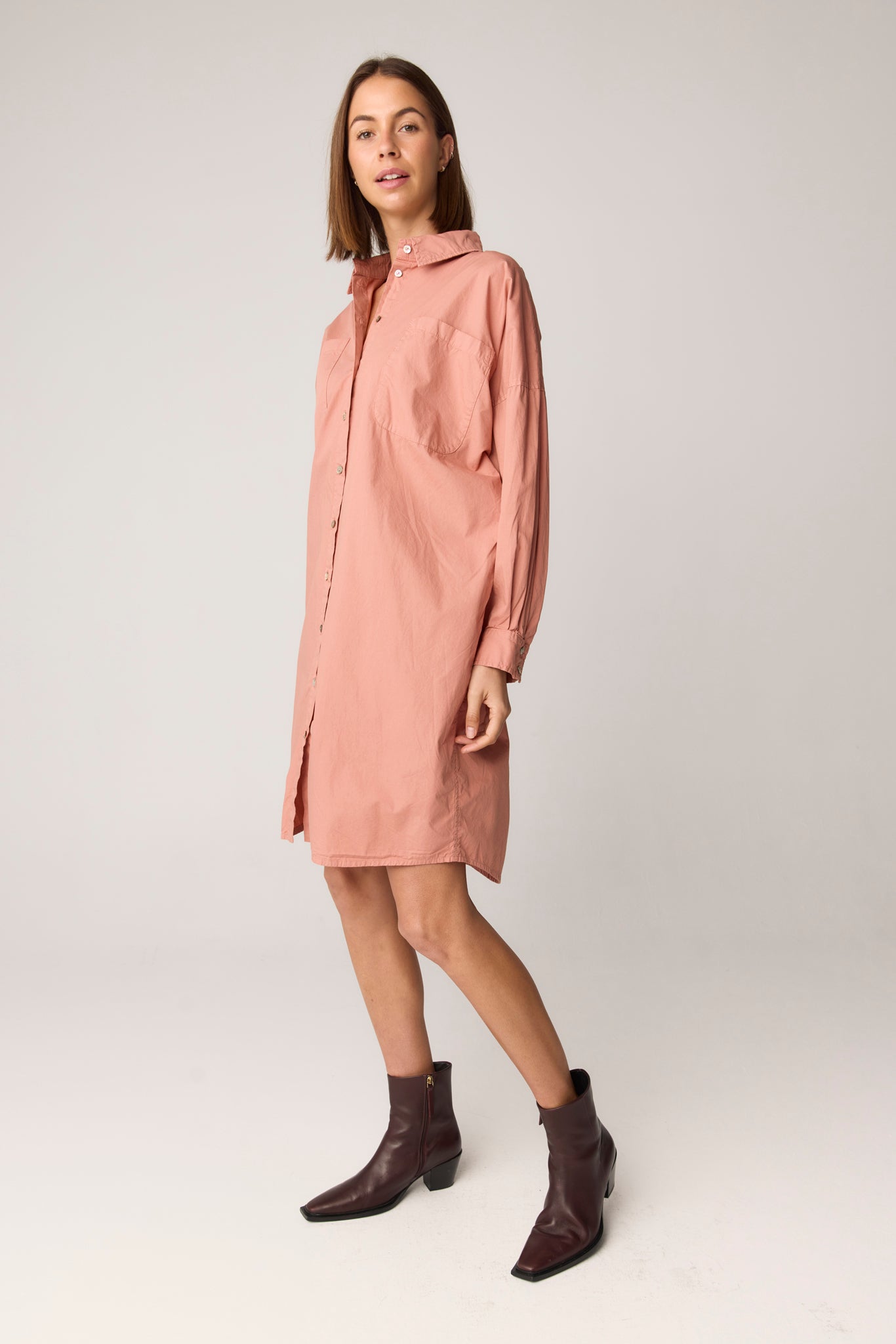 BOBO SHIRT DRESS - PETAL