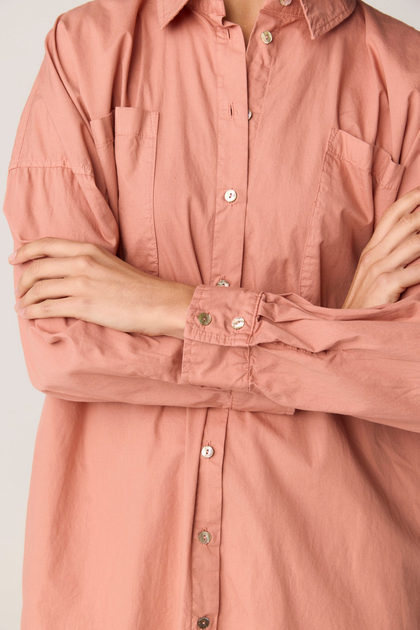 BOBO SHIRT DRESS - PETAL
