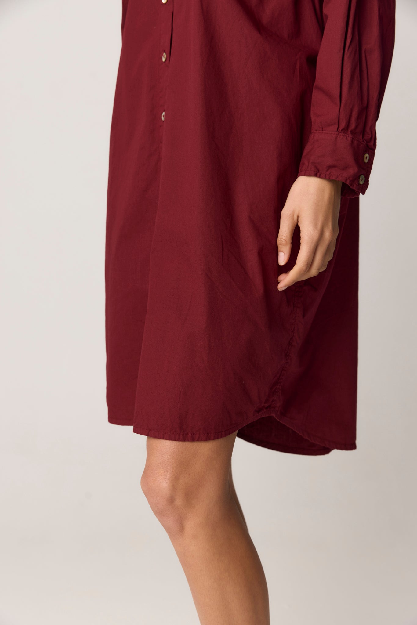 BOBO SHIRT DRESS - RUBY RED