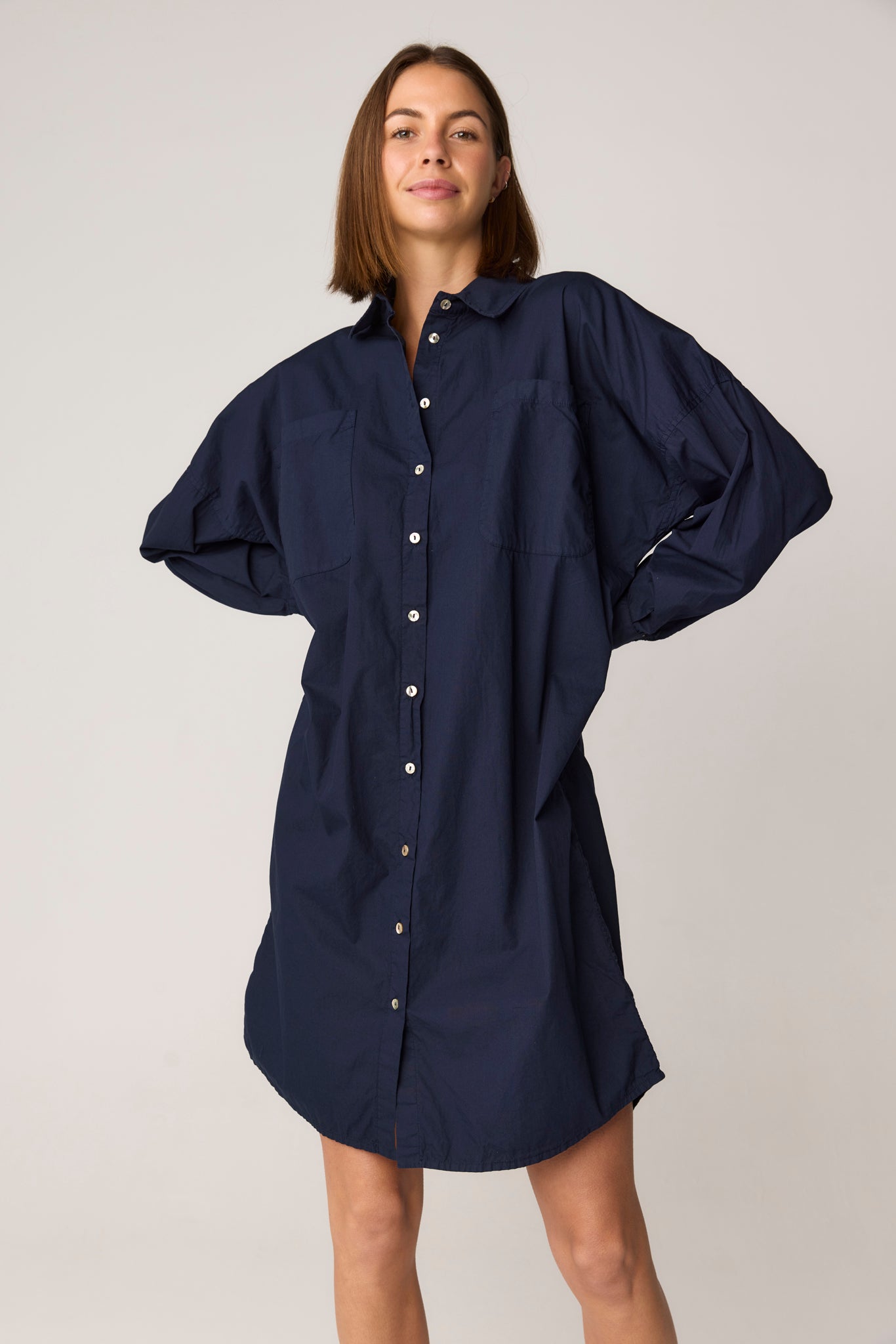 BOBO SHIRT DRESS - MIDNIGHT