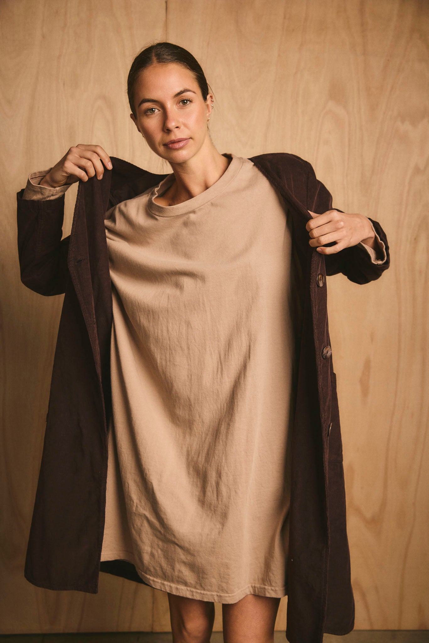 KIKI DRESS - DUSTY OAT