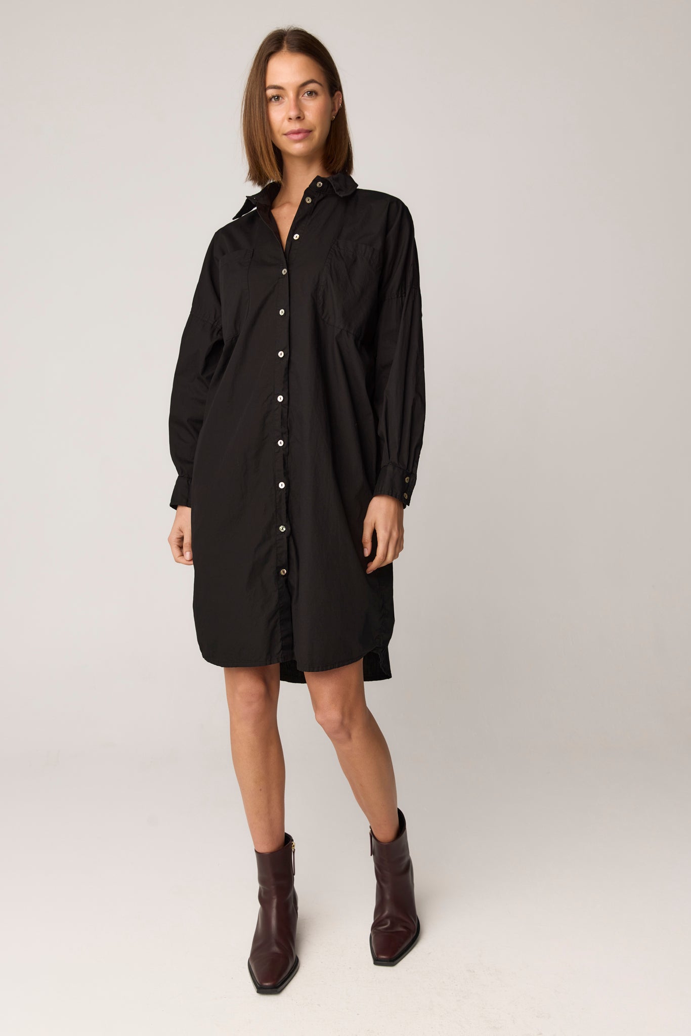BOBO SHIRT DRESS - NOIR