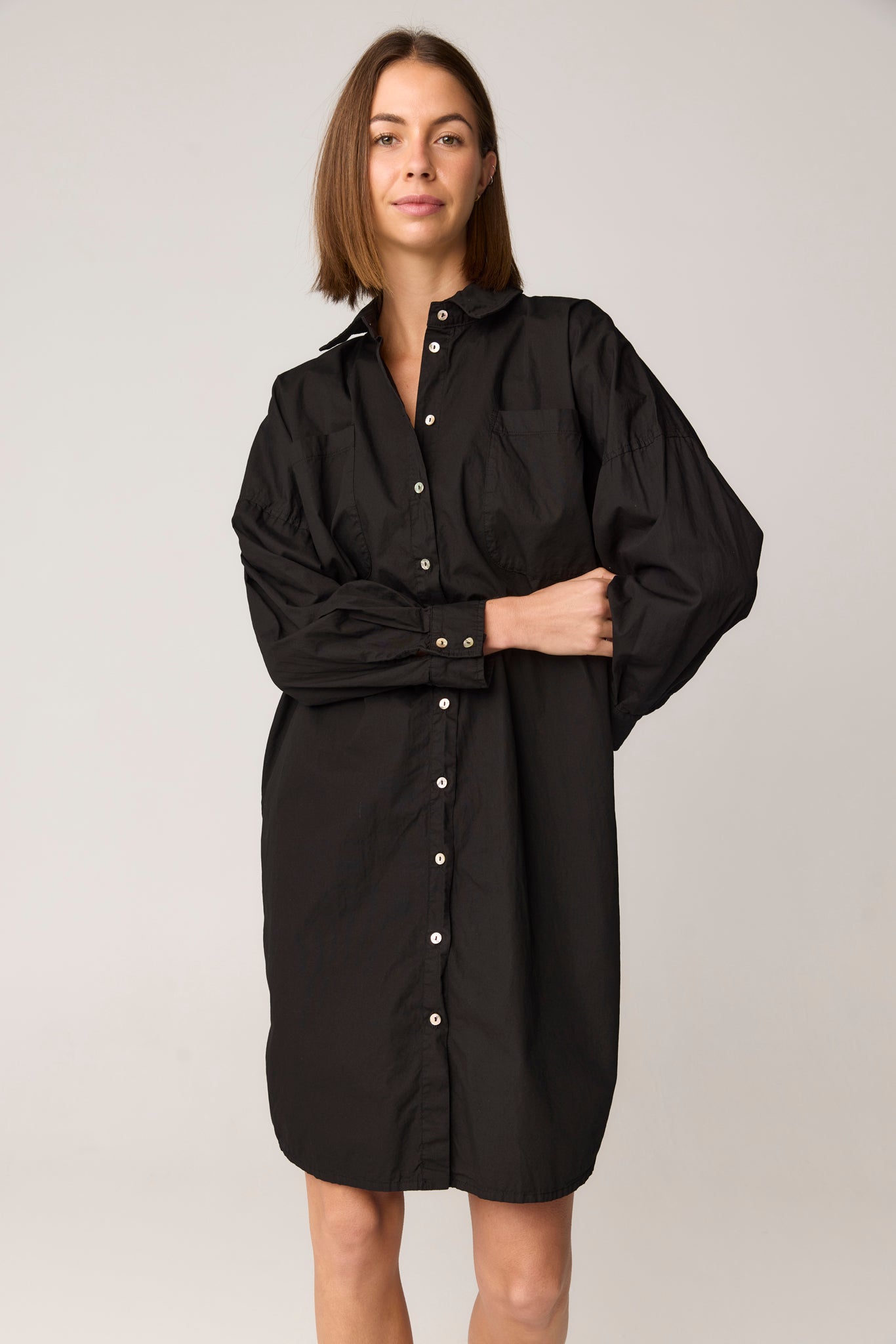 BOBO SHIRT DRESS - NOIR