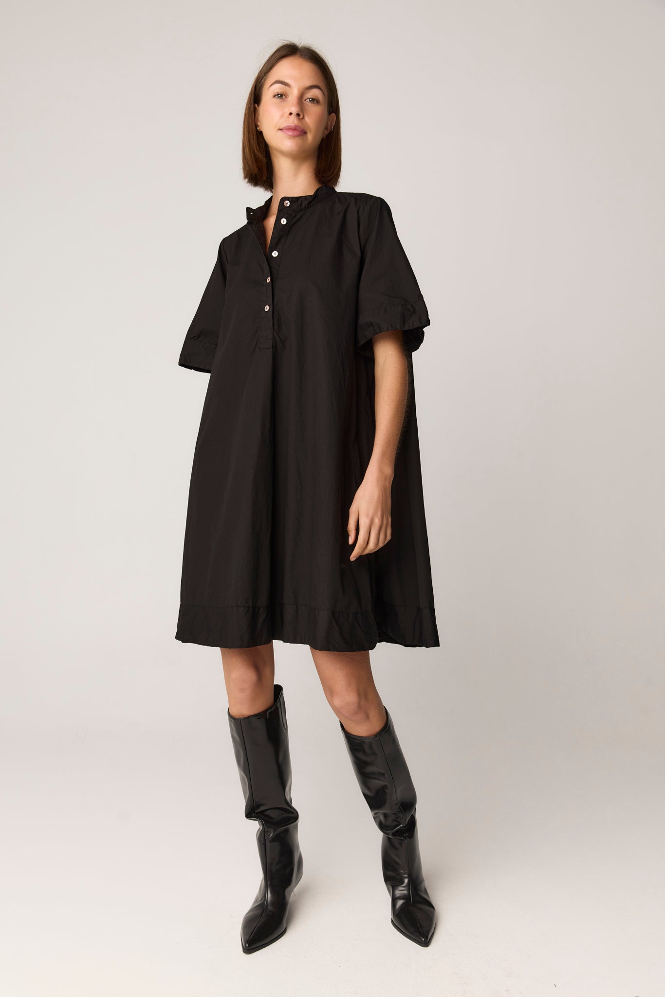 SHORE SHIRT DRESS - NOIR
