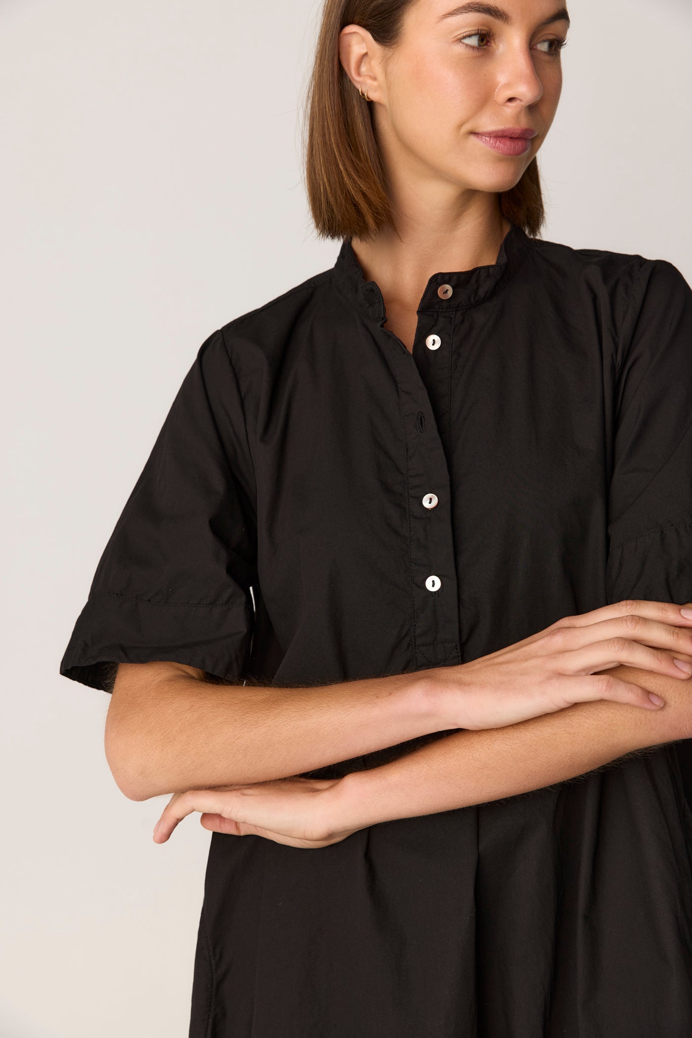 SHORE SHIRT DRESS - NOIR
