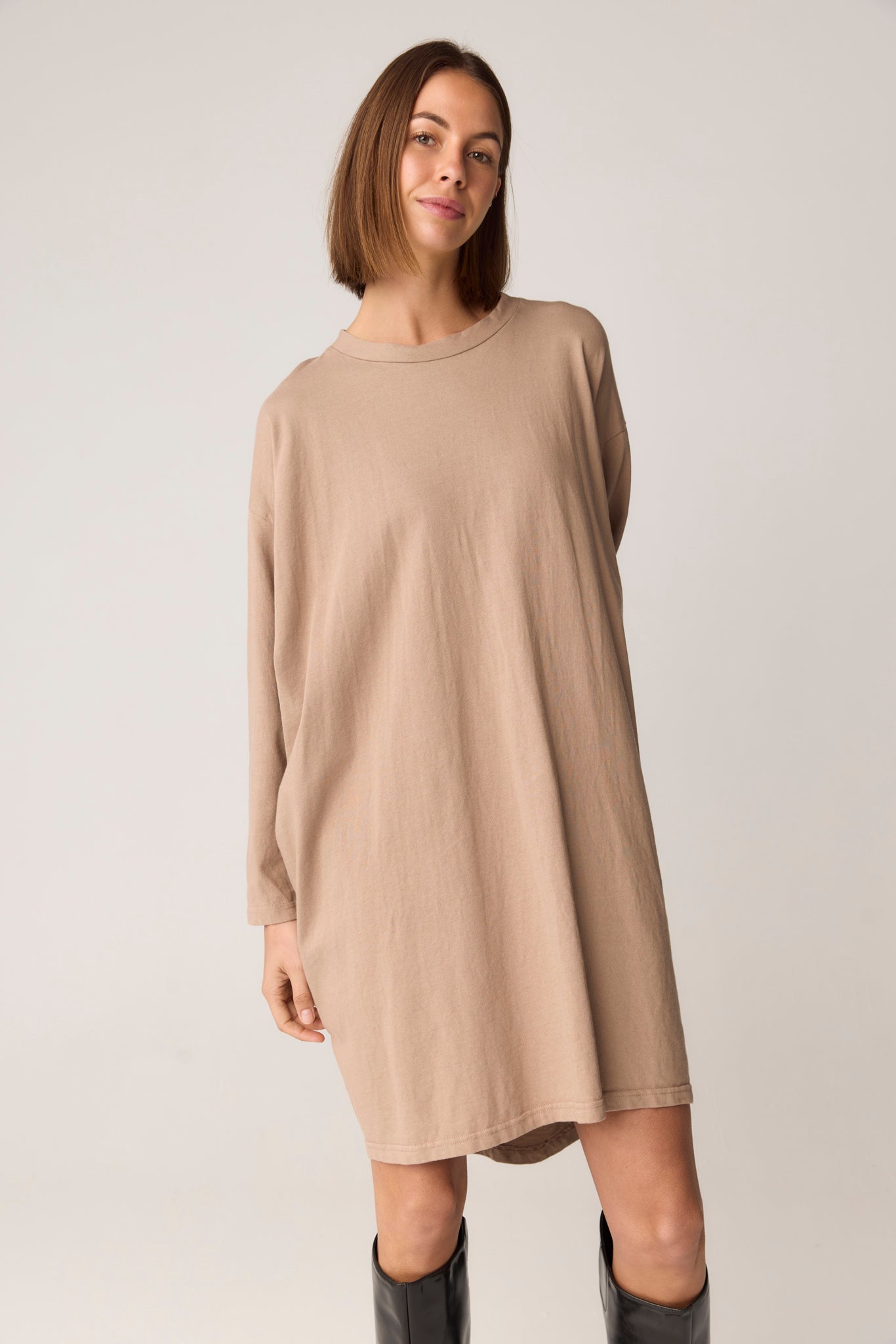 KIKI DRESS - DUSTY OAT