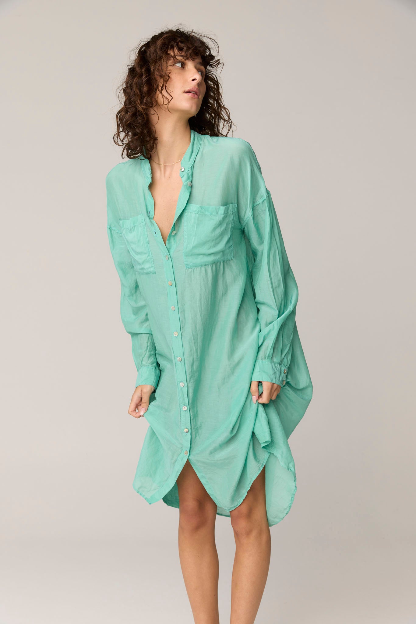 POCO COVERALL - OPAL GREEN