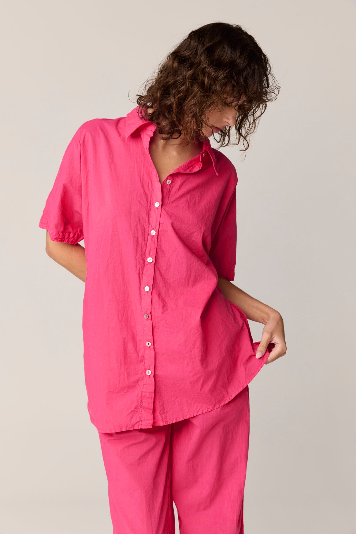 DEVOILE SHIRT - RASPBERRY