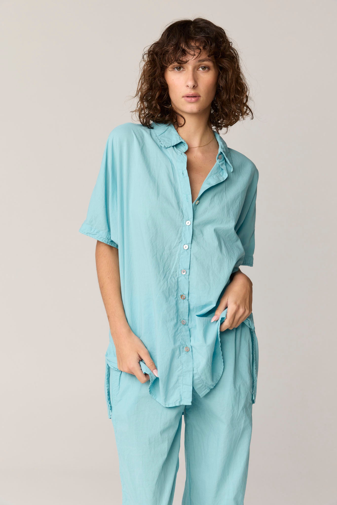 DEVOILE SHIRT - SEA FOAM