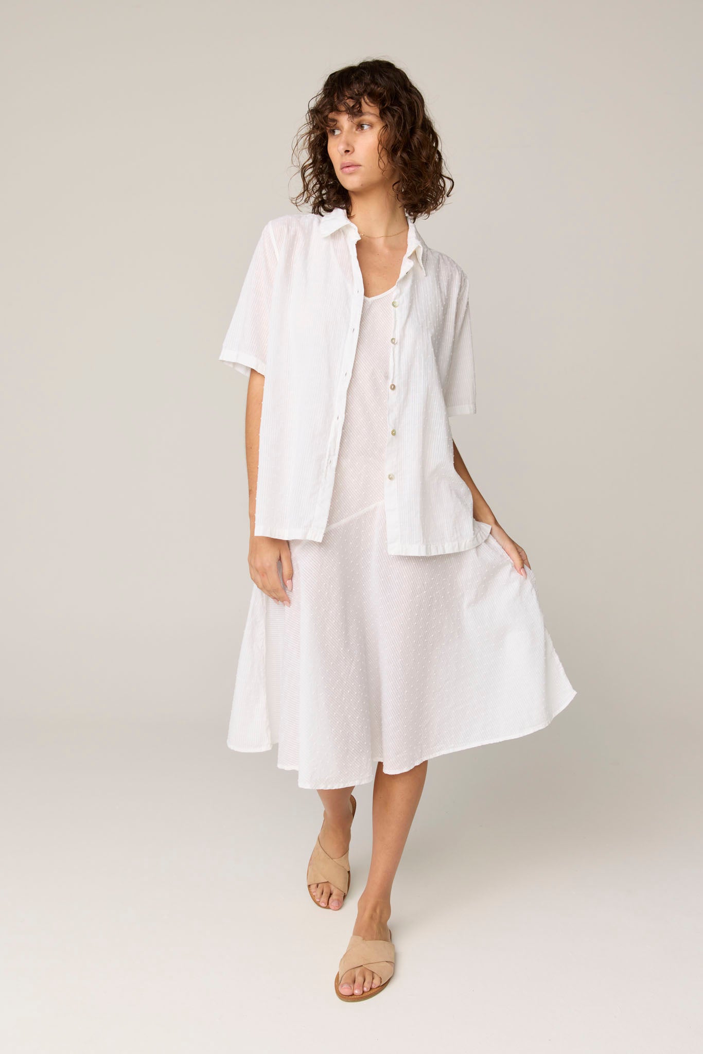 FLOCKY SHIRT - BLANC