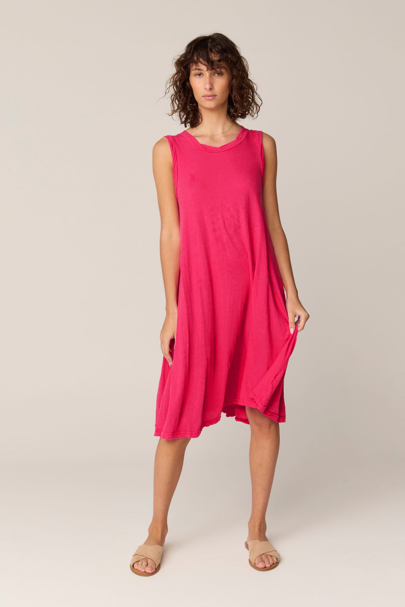 VERY TANK DRESS - RASPBERRY
