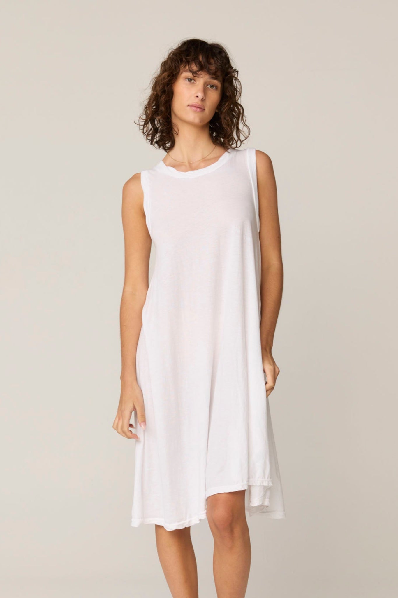 VERY TANK DRESS - BLANC