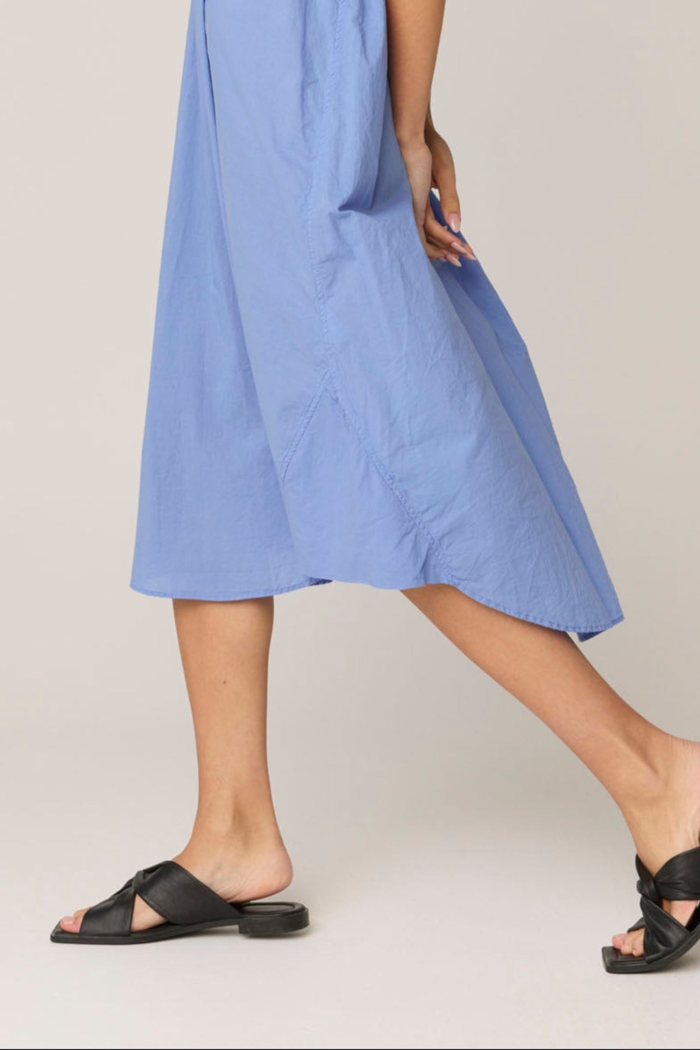 LALA SHIRT DRESS - CORNFLOWER